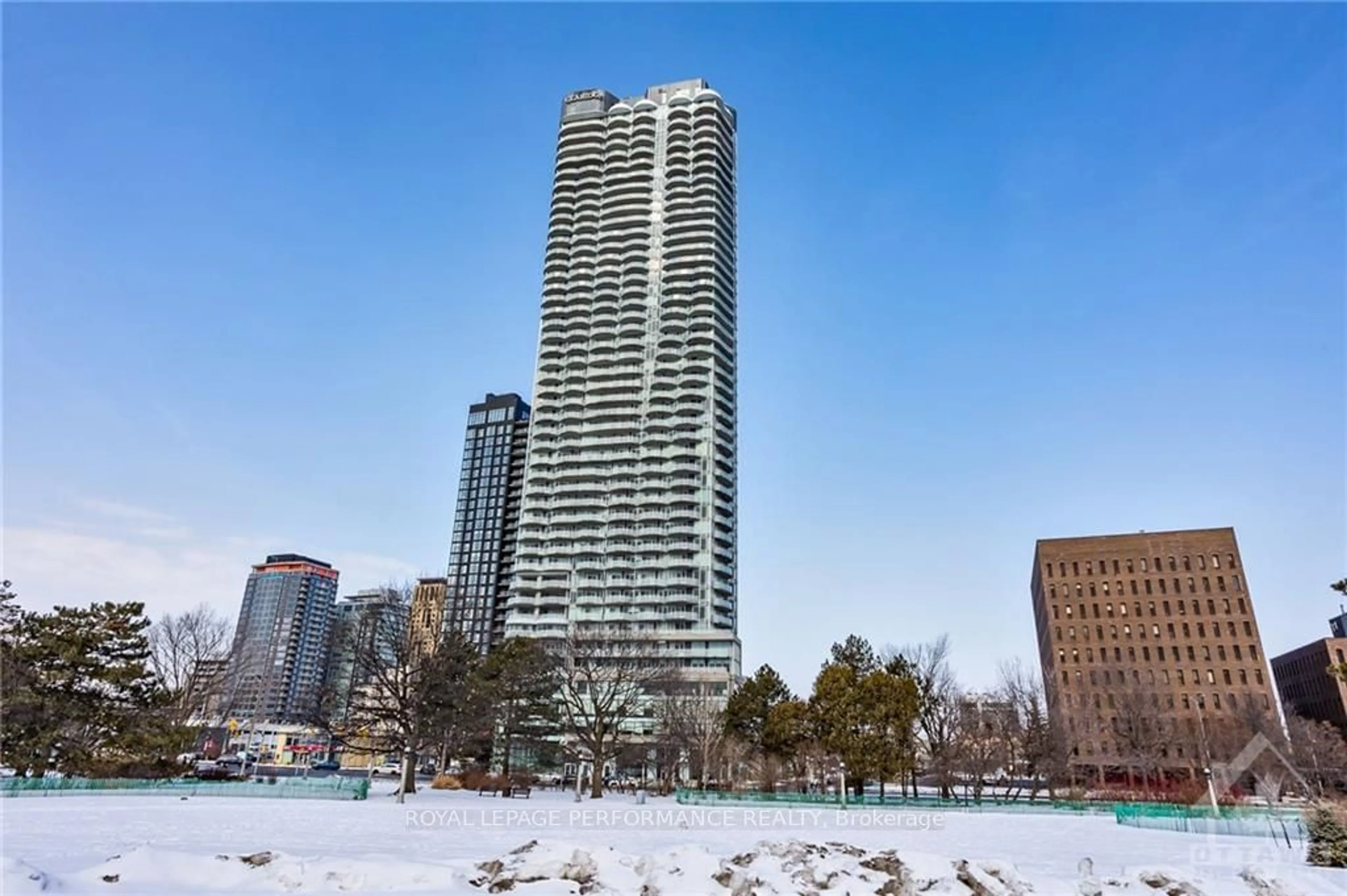 A pic from exterior of the house or condo, the view of city buildings for 805 CARLING Ave #4007, Dows Lake - Civic Hospital and Area Ontario K1S 5W9