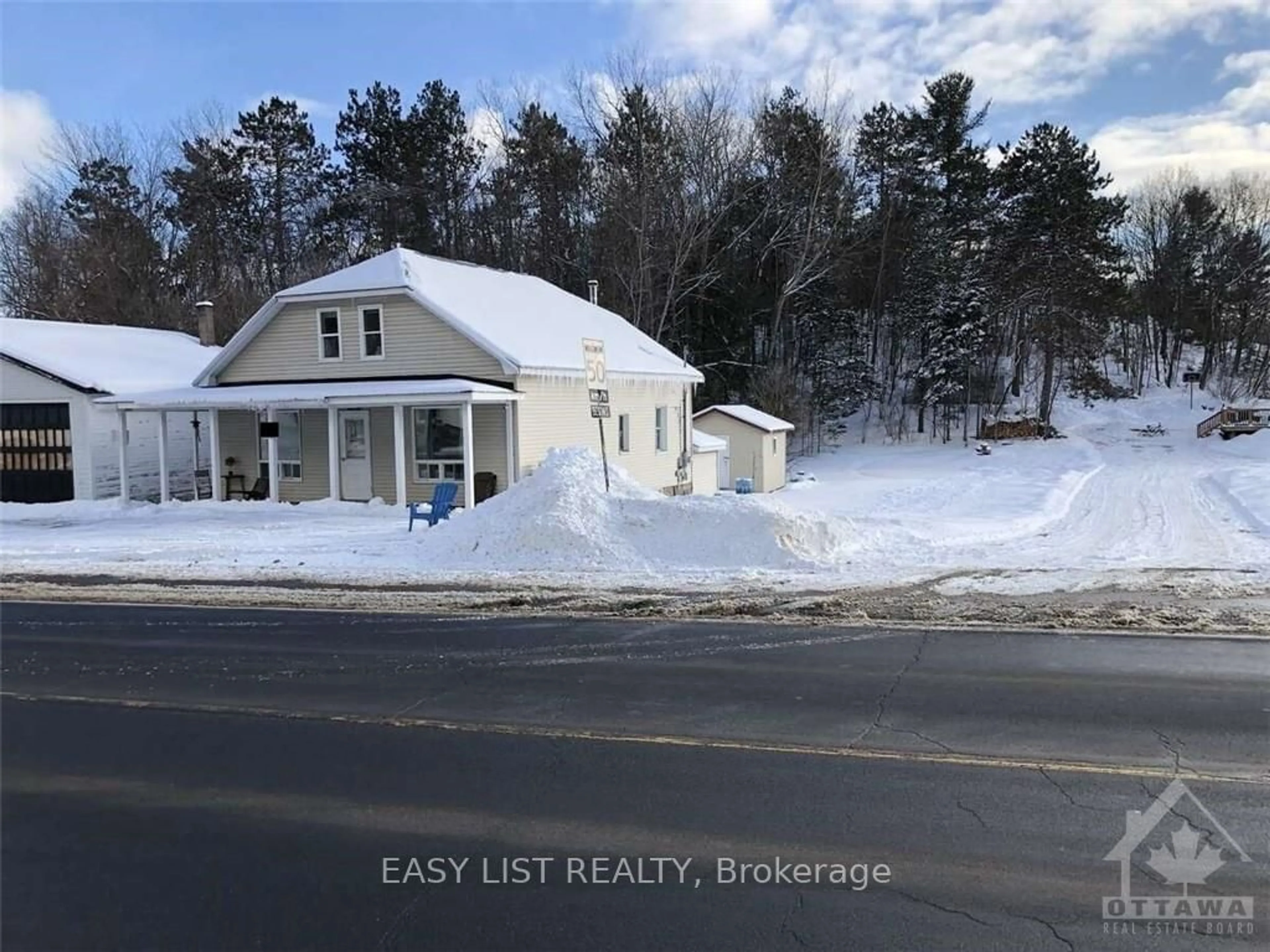 Frontside or backside of a home, the street view for 19673 OPEONGO Line, Madawaska Valley Ontario K0J 1B0