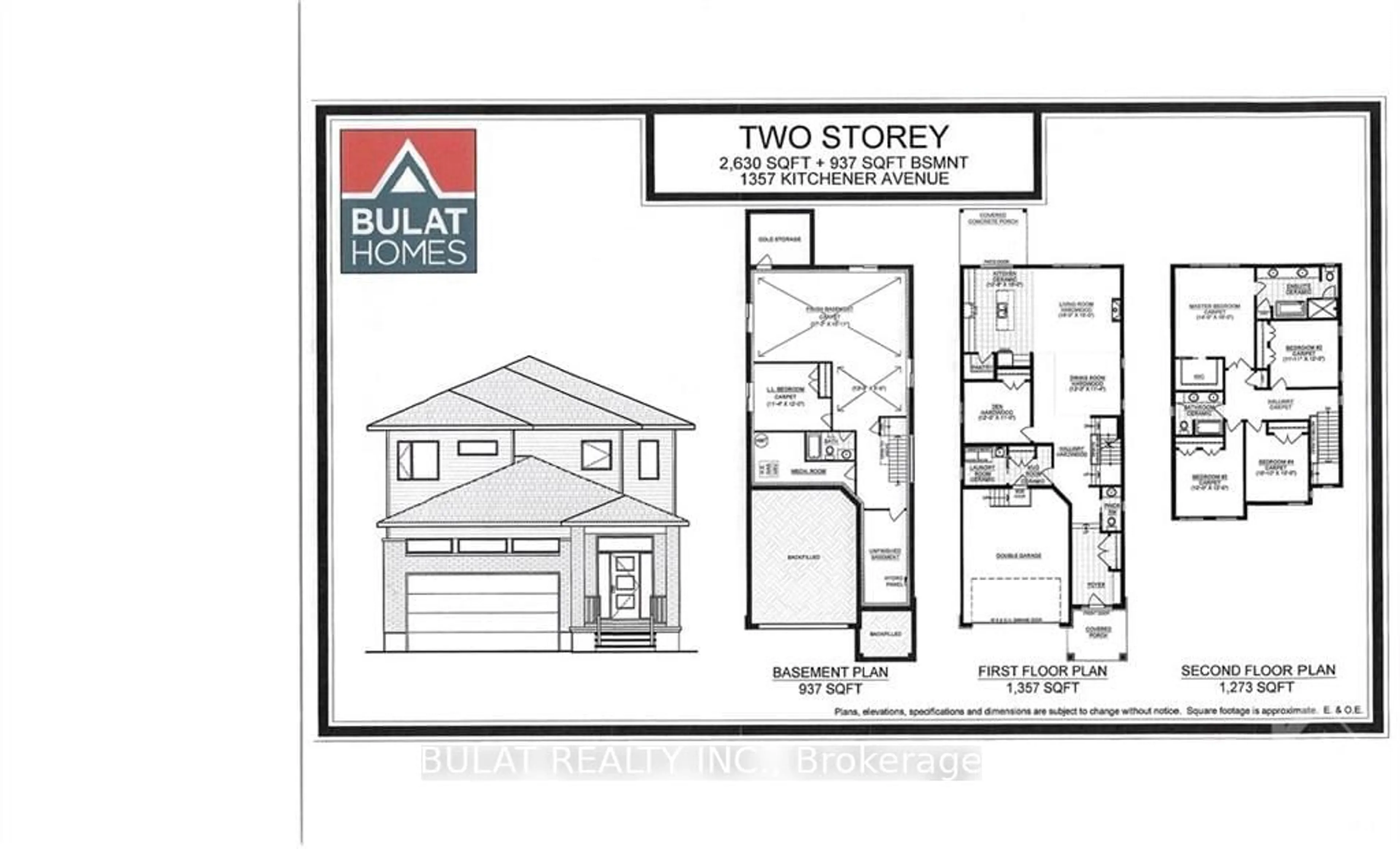 Floor plan for 1357 KITCHENER Ave, Hunt Club - South Keys and Area Ontario K1V 6W1