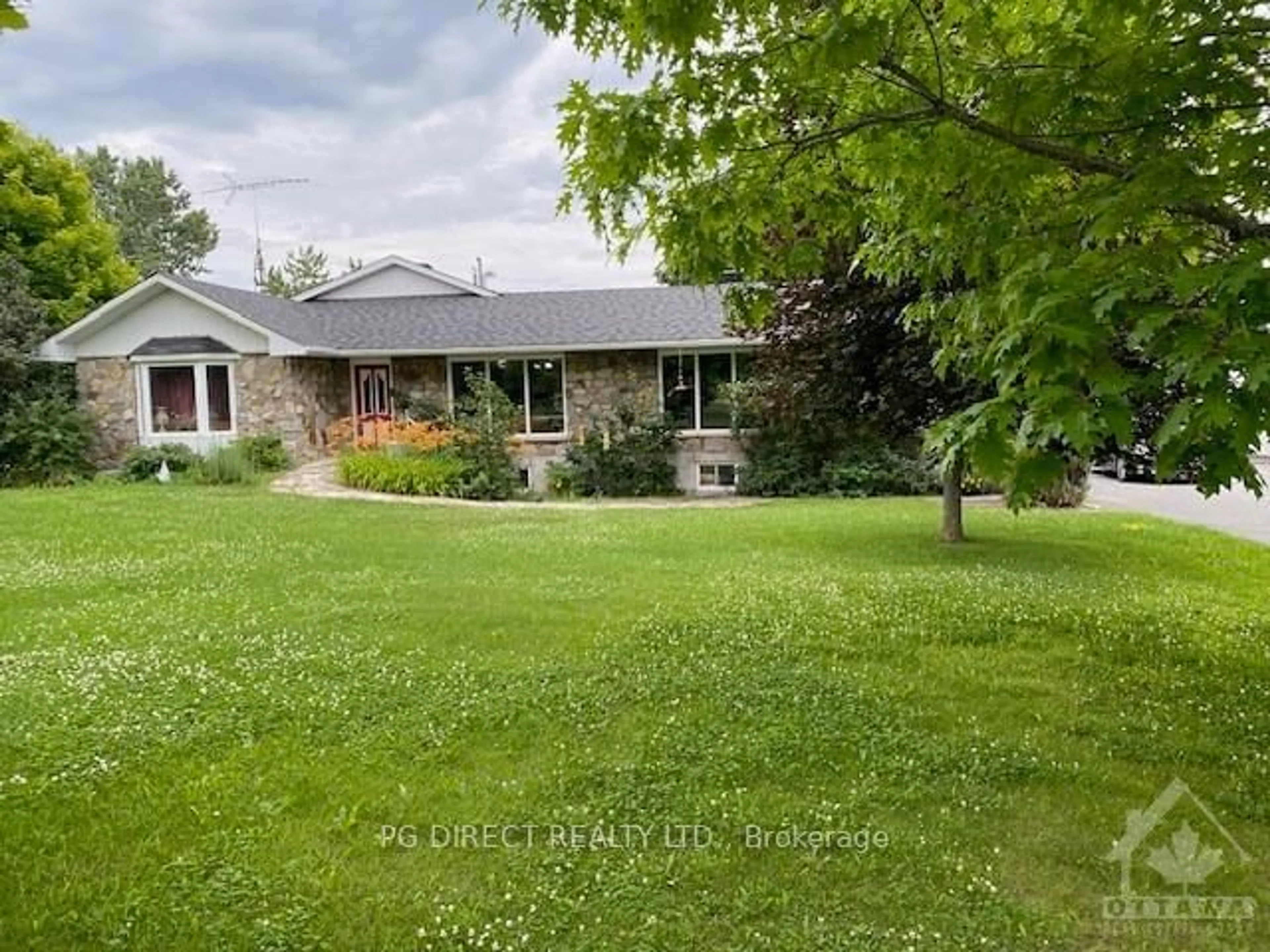 Frontside or backside of a home, the fenced backyard for 18824 GLEN Rd, South Glengarry Ontario K0C 2J0