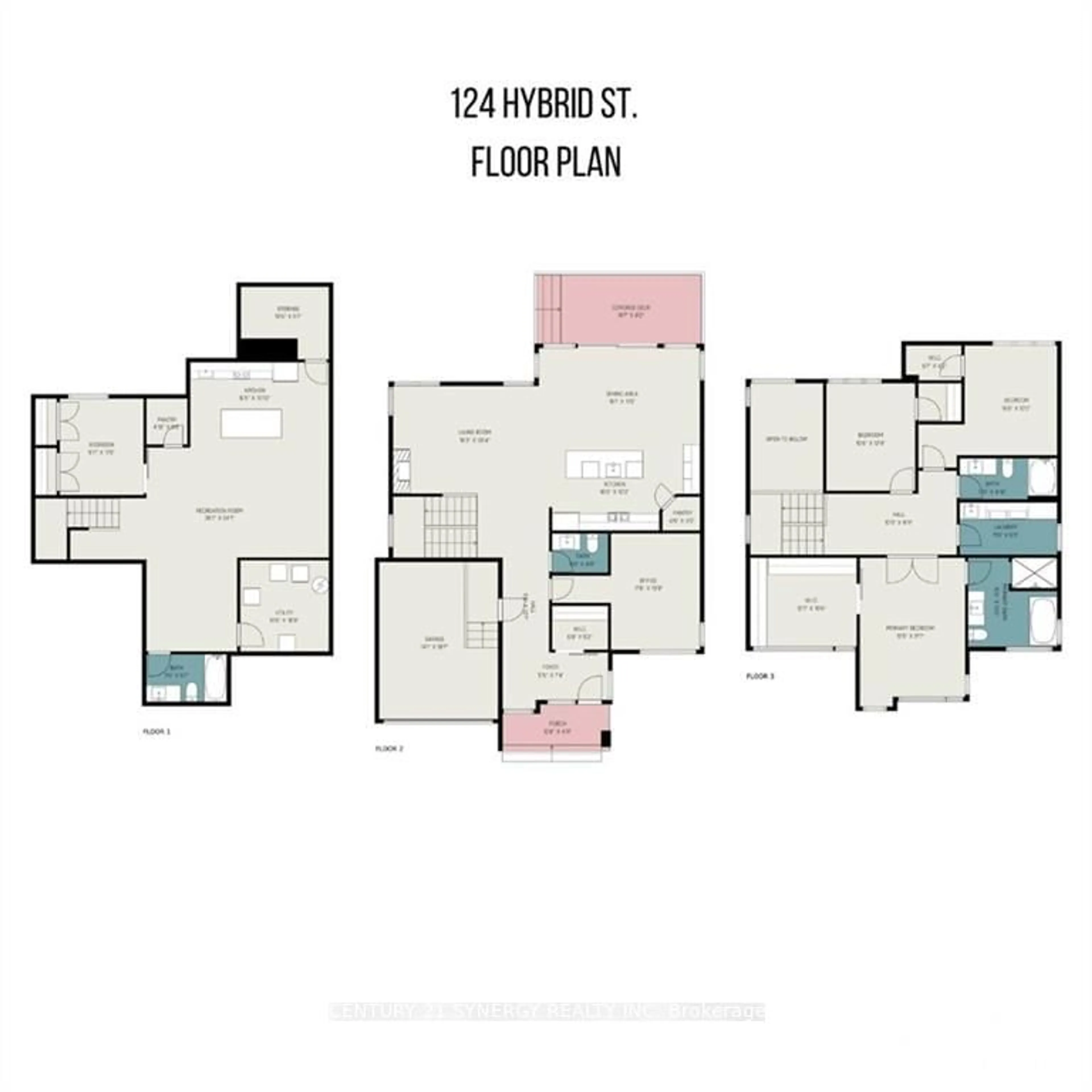 Floor plan for 124 HYBRID St, Russell Ontario K0A 1W0