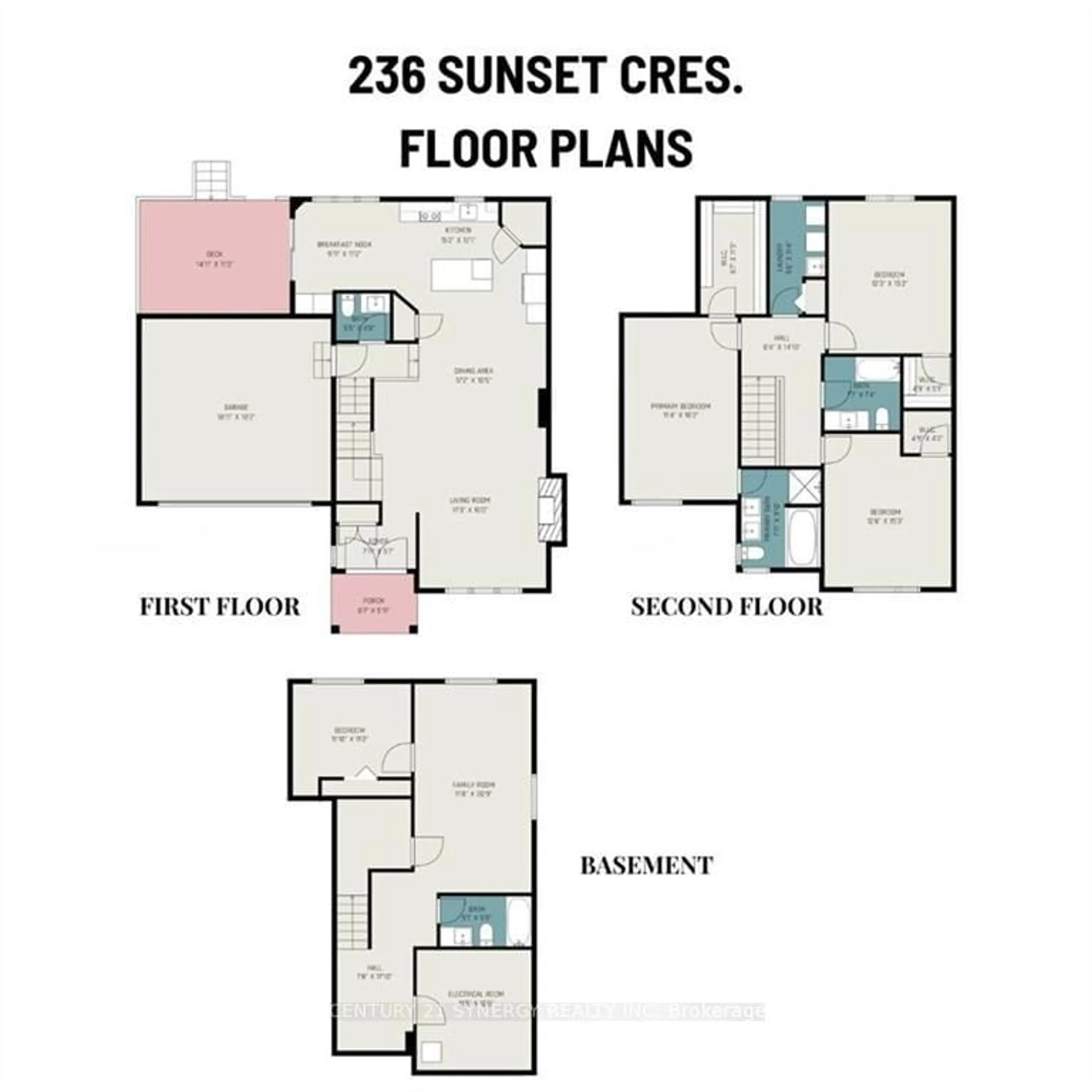 Floor plan for 236 SUNSET Cres, Russell Ontario K4R 0E5