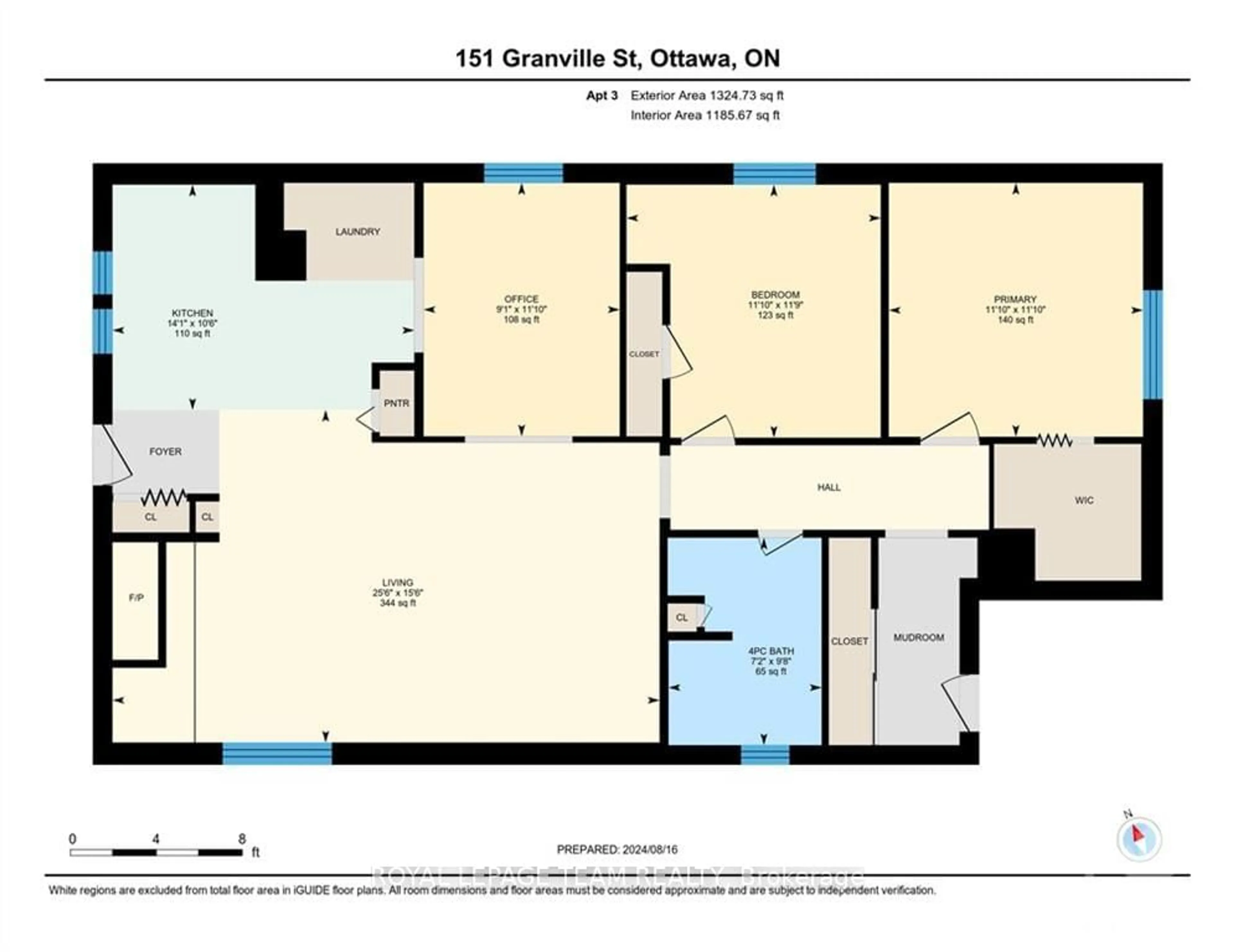 Floor plan for 151 GRANVILLE St, Vanier and Kingsview Park Ontario K1L 6Y3