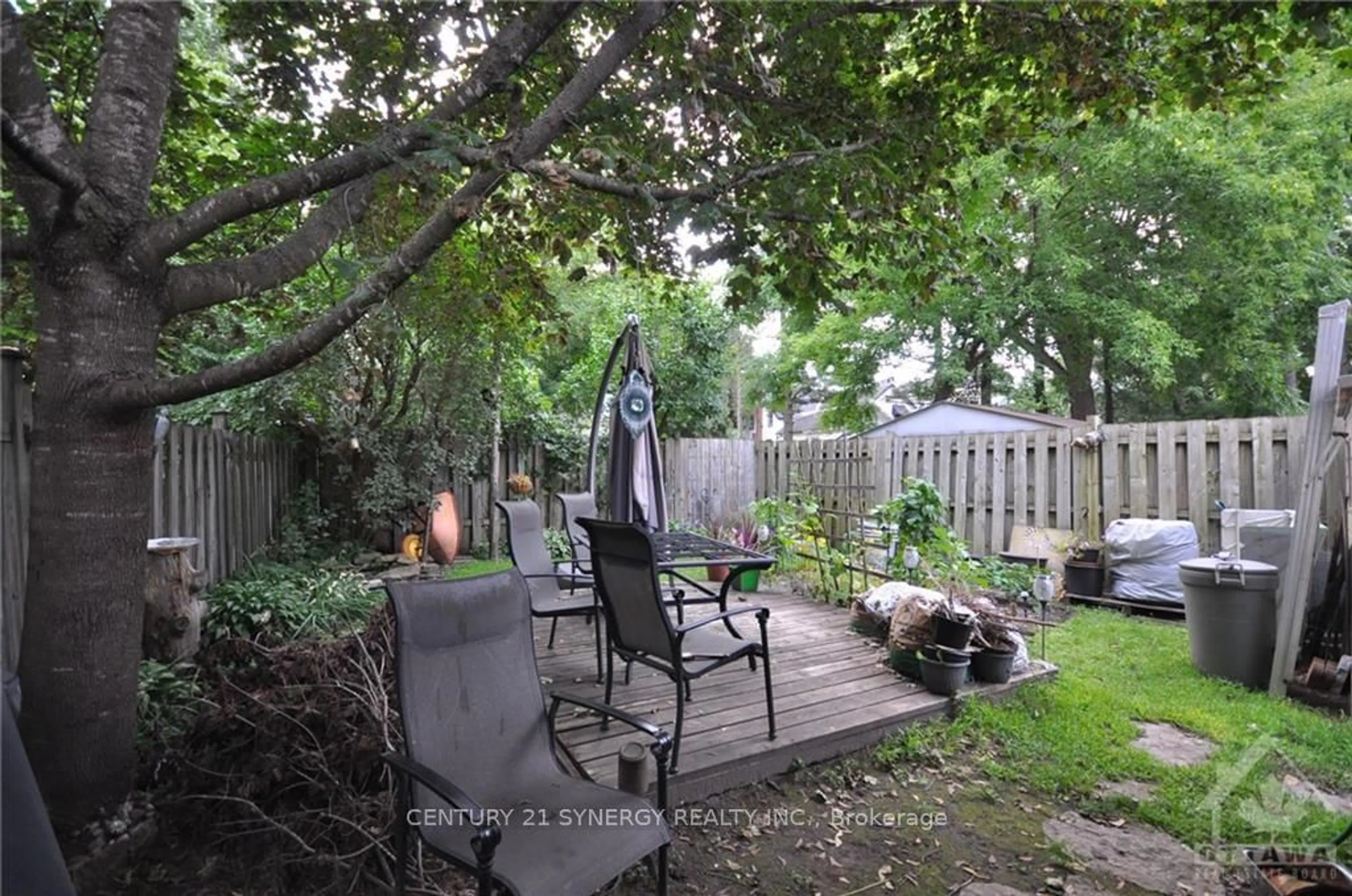 Patio, the fenced backyard for 155 BECKWITH St, Smiths Falls Ontario K7A 2C7