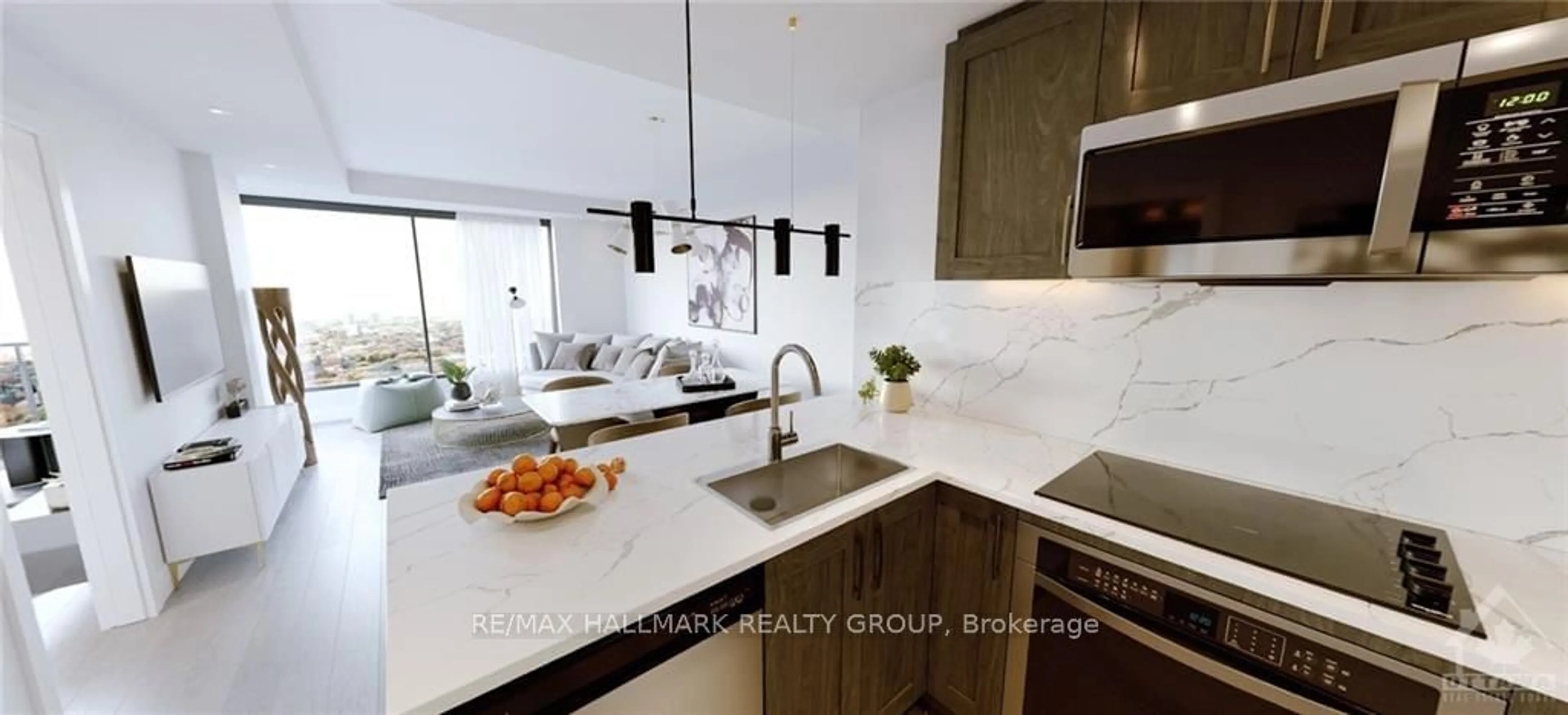 Open concept kitchen for 340 QUEEN St #701, Ottawa Centre Ontario K1R 0G1