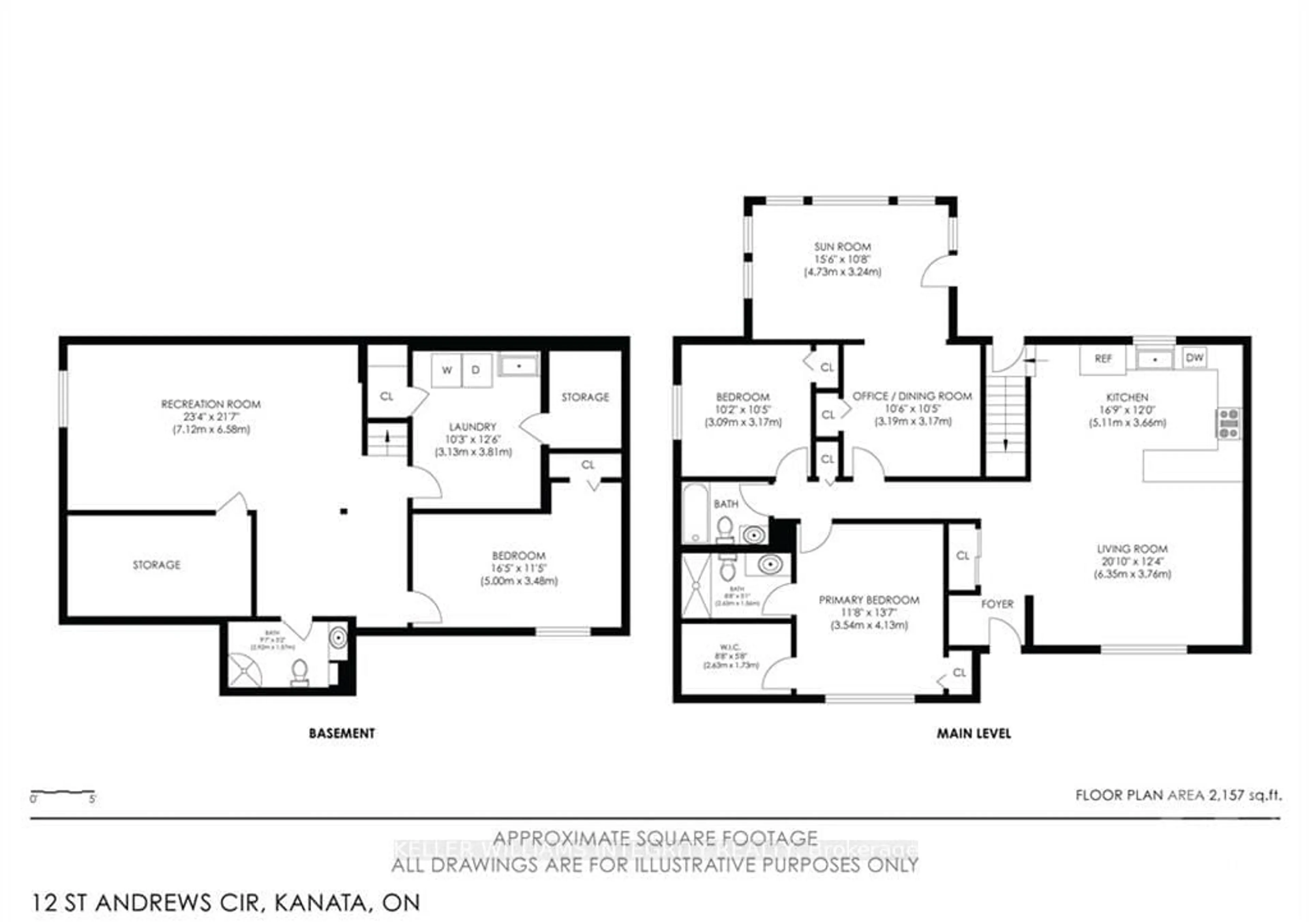 Floor plan for 12 ST ANDREWS Circ, Kanata Ontario K2L 1L3