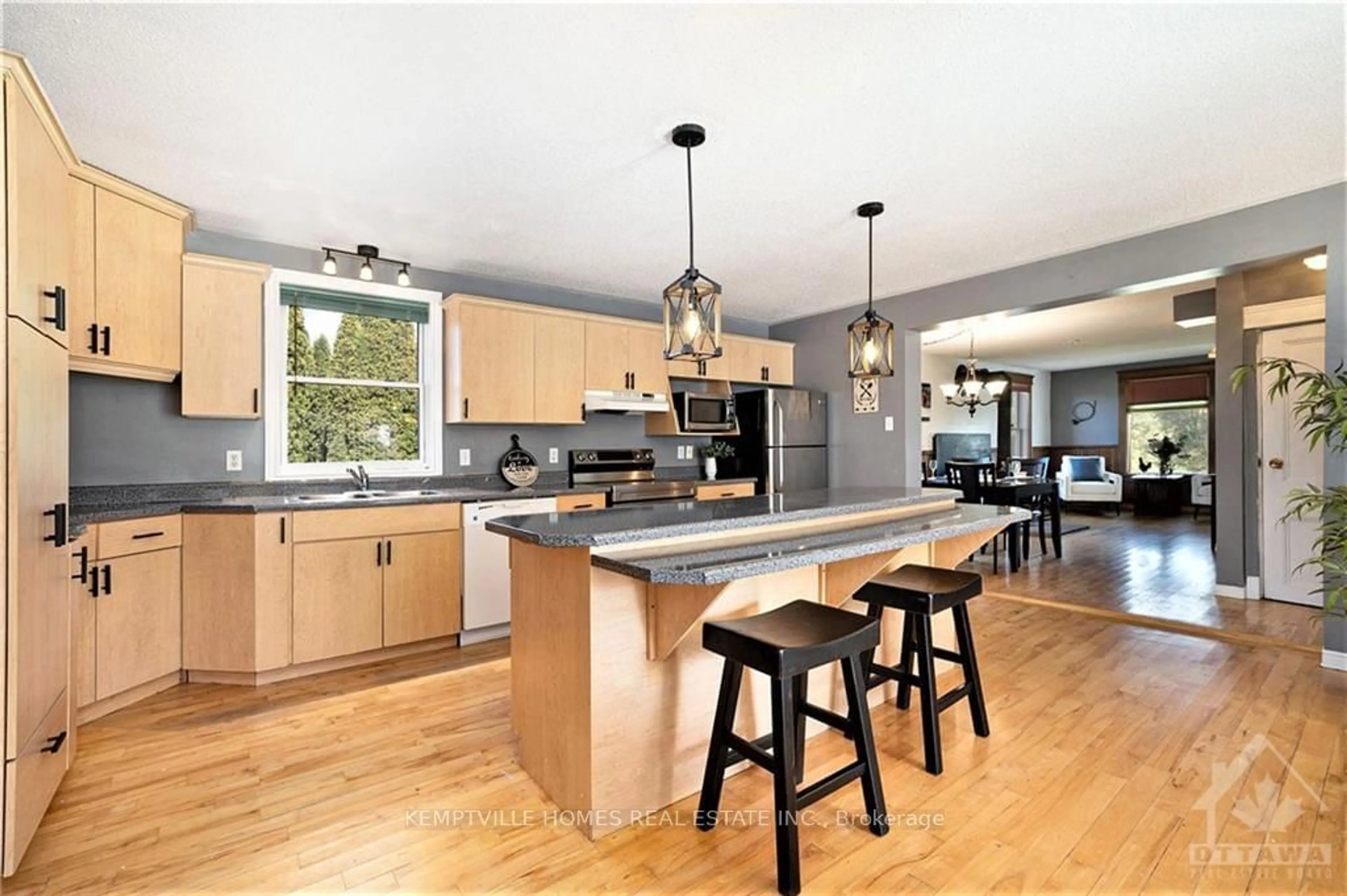 Open concept kitchen for 11161 SANDY ROW Rd, North Dundas Ontario K0E 1W0