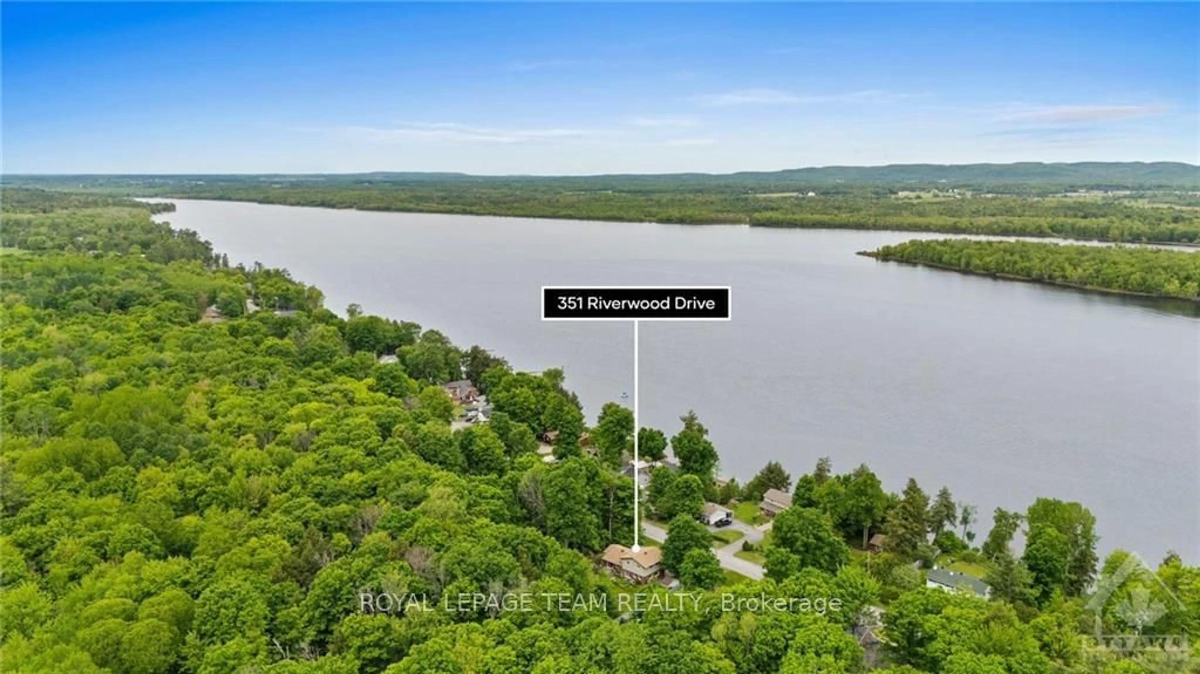 A pic from exterior of the house or condo, the view of lake or river for 351 RIVERWOOD Dr, Constance Bay - Dunrobin - Kilmaurs - Woodlawn Ontario K0A 3M0