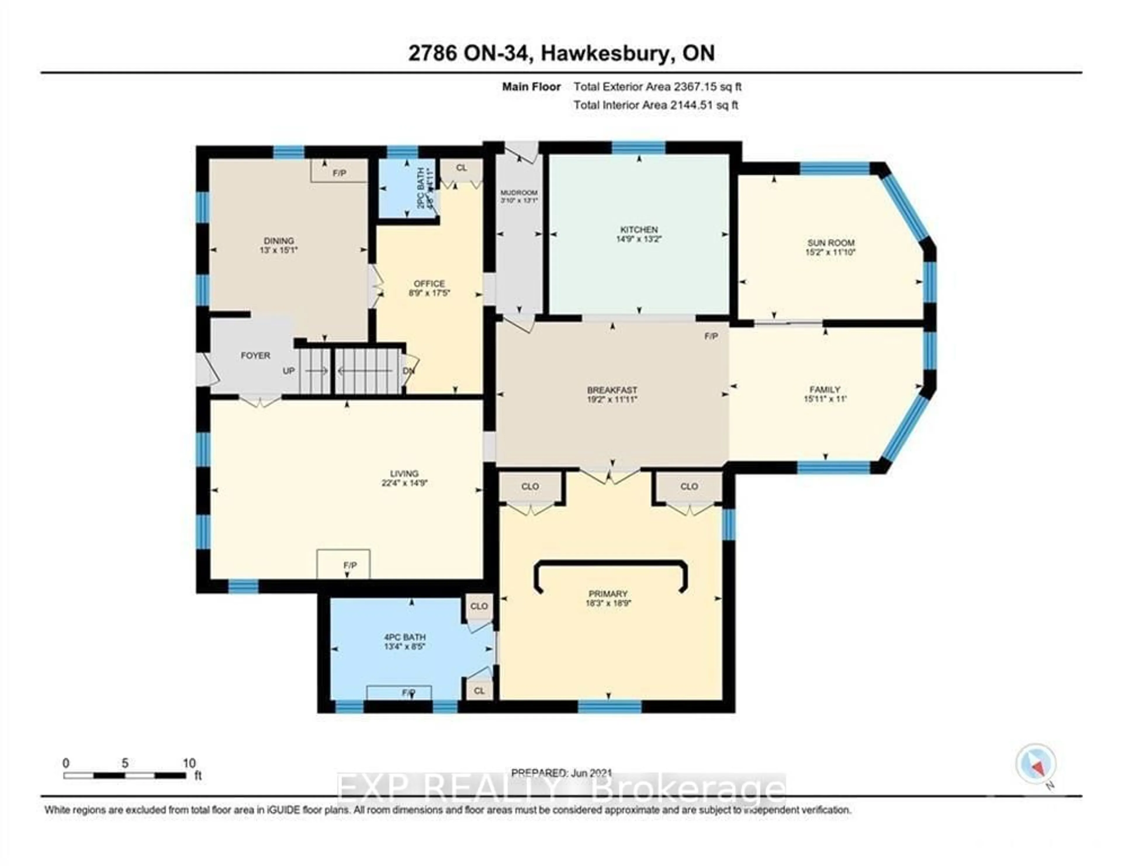 Floor plan for 2786 HIGHWAY 34, Champlain Ontario K6A 2R2