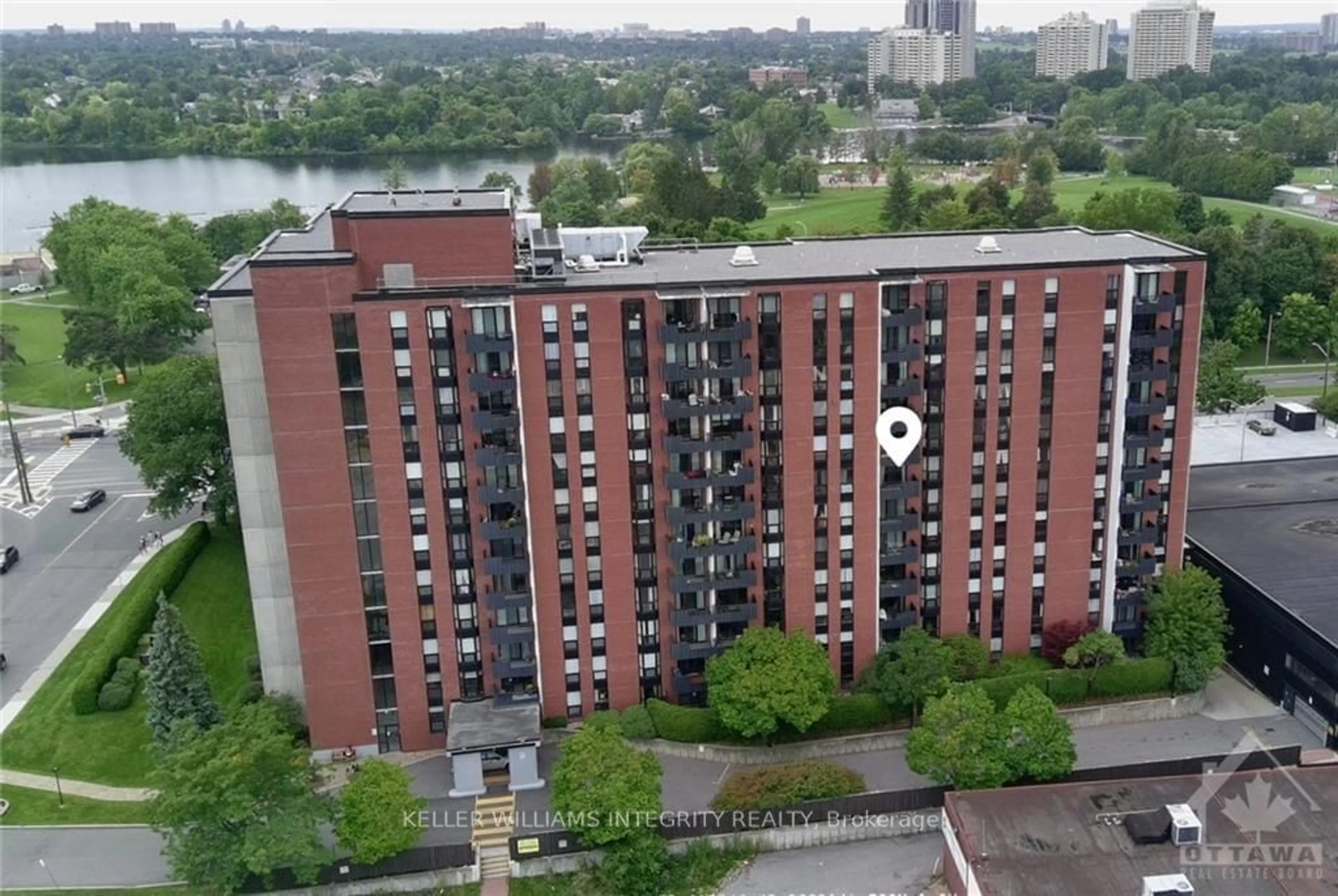 A pic from exterior of the house or condo, the front or back of building for 2951 RIVERSIDE Dr #703, Billings Bridge - Riverside Park and Area Ontario K1V 8W6