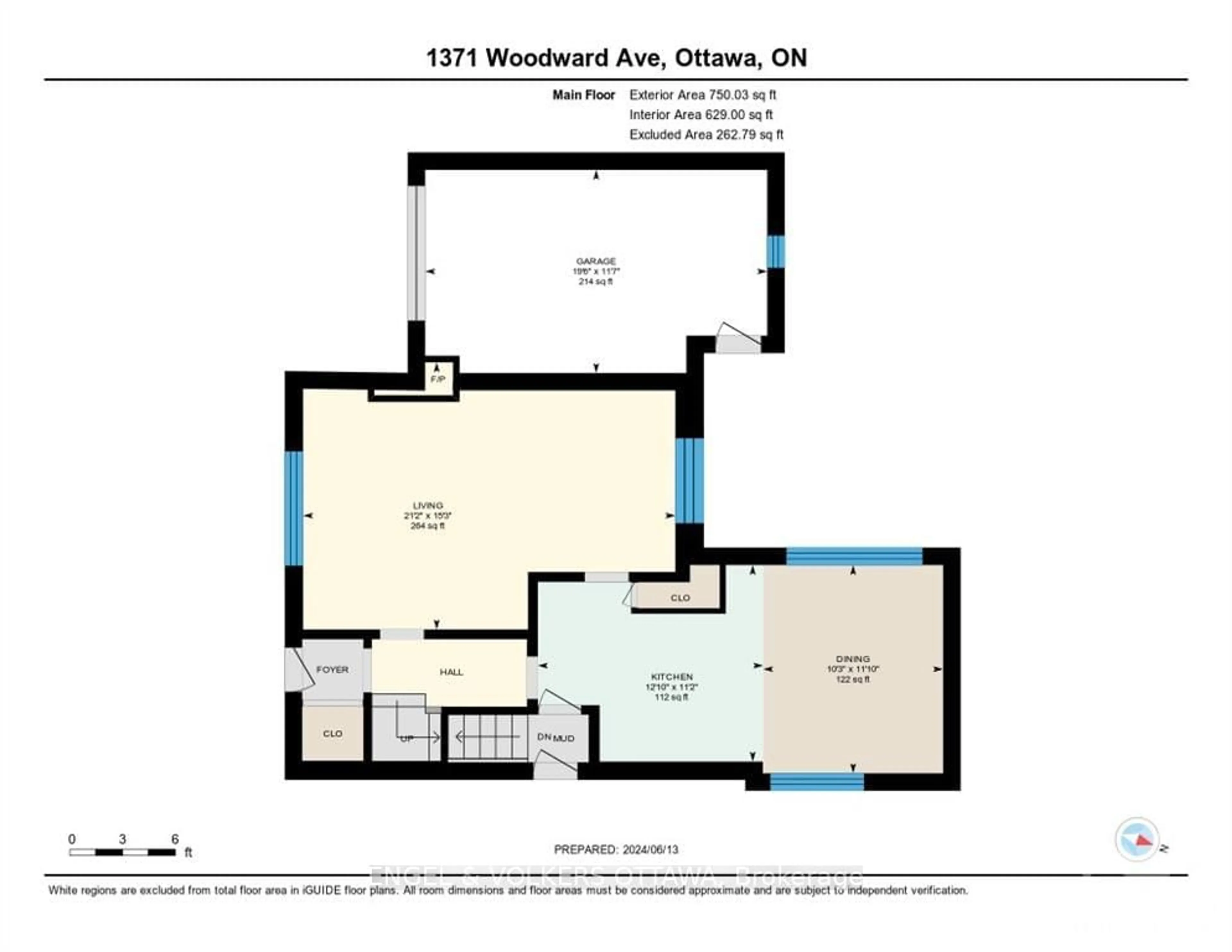 Floor plan for 1371 WOODWARD Ave, Carlington - Central Park Ontario K1Z 7V7