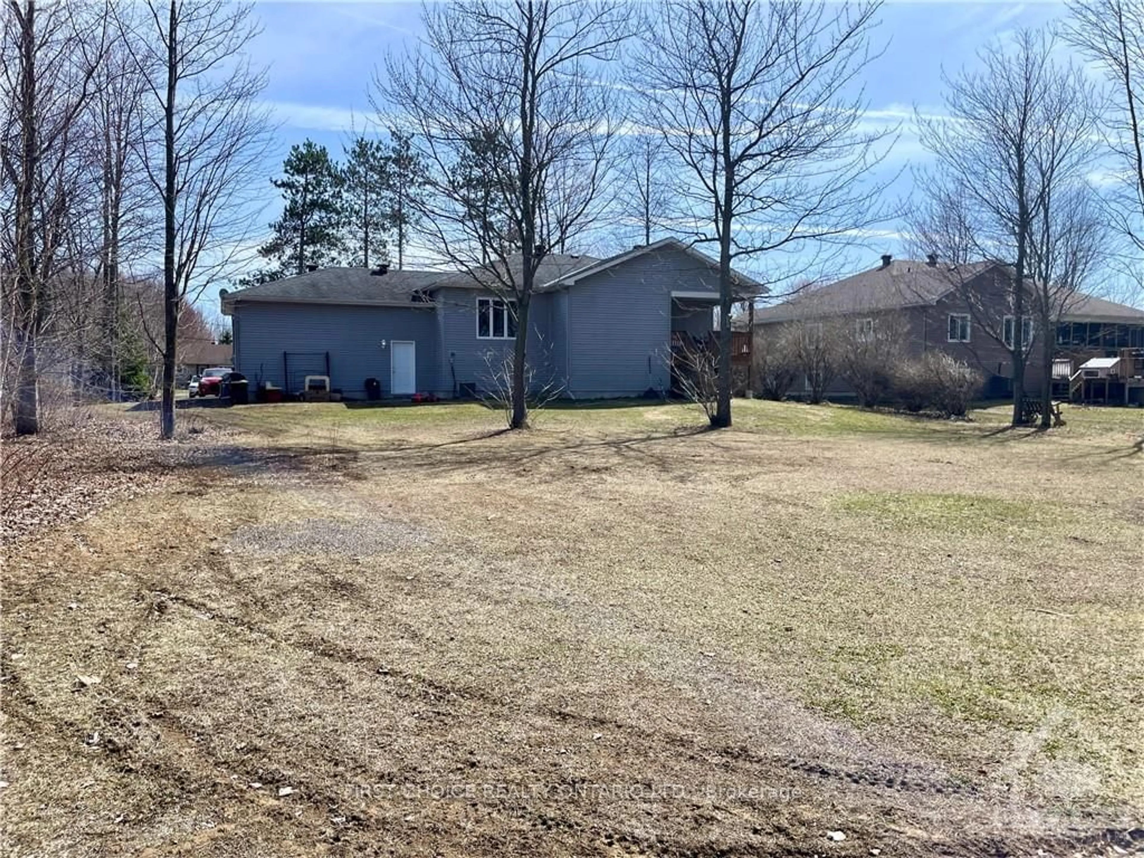 Frontside or backside of a home, the fenced backyard for 1795 KING St, Russell Ontario K0A 2M0