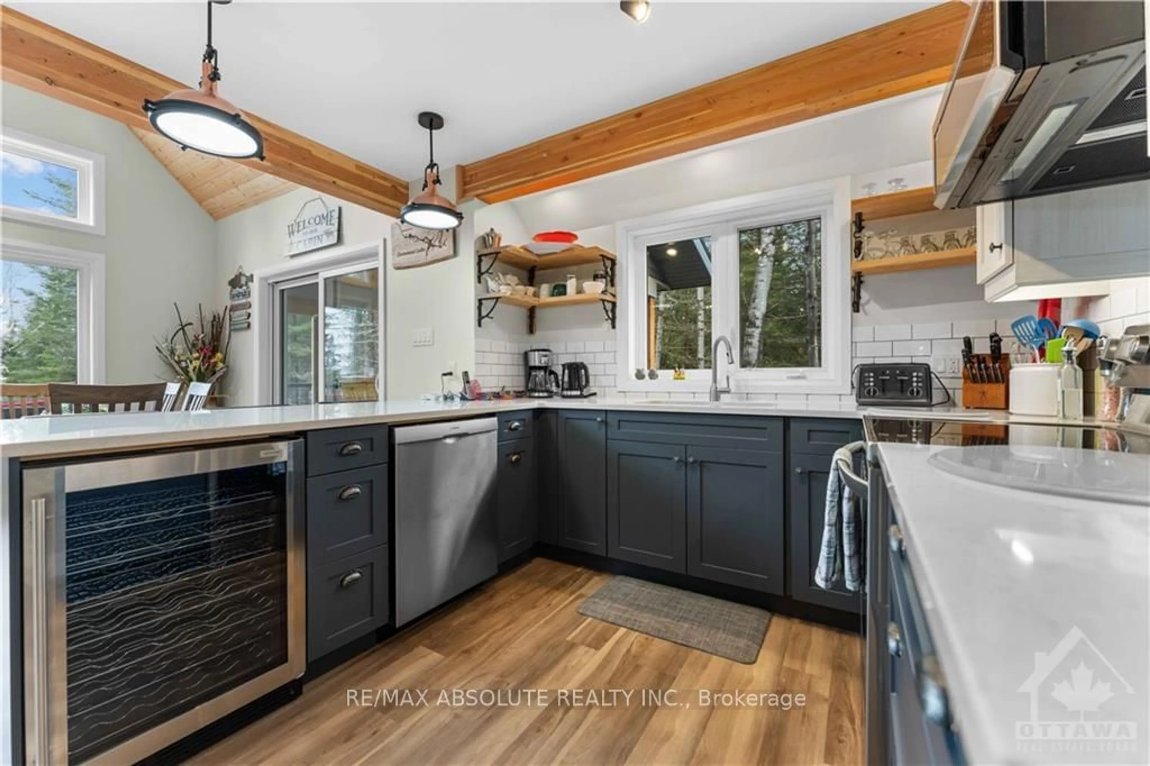 Open concept kitchen for 4634 MATAWATCHAN Rd, Greater Madawaska Ontario K0J 2R0