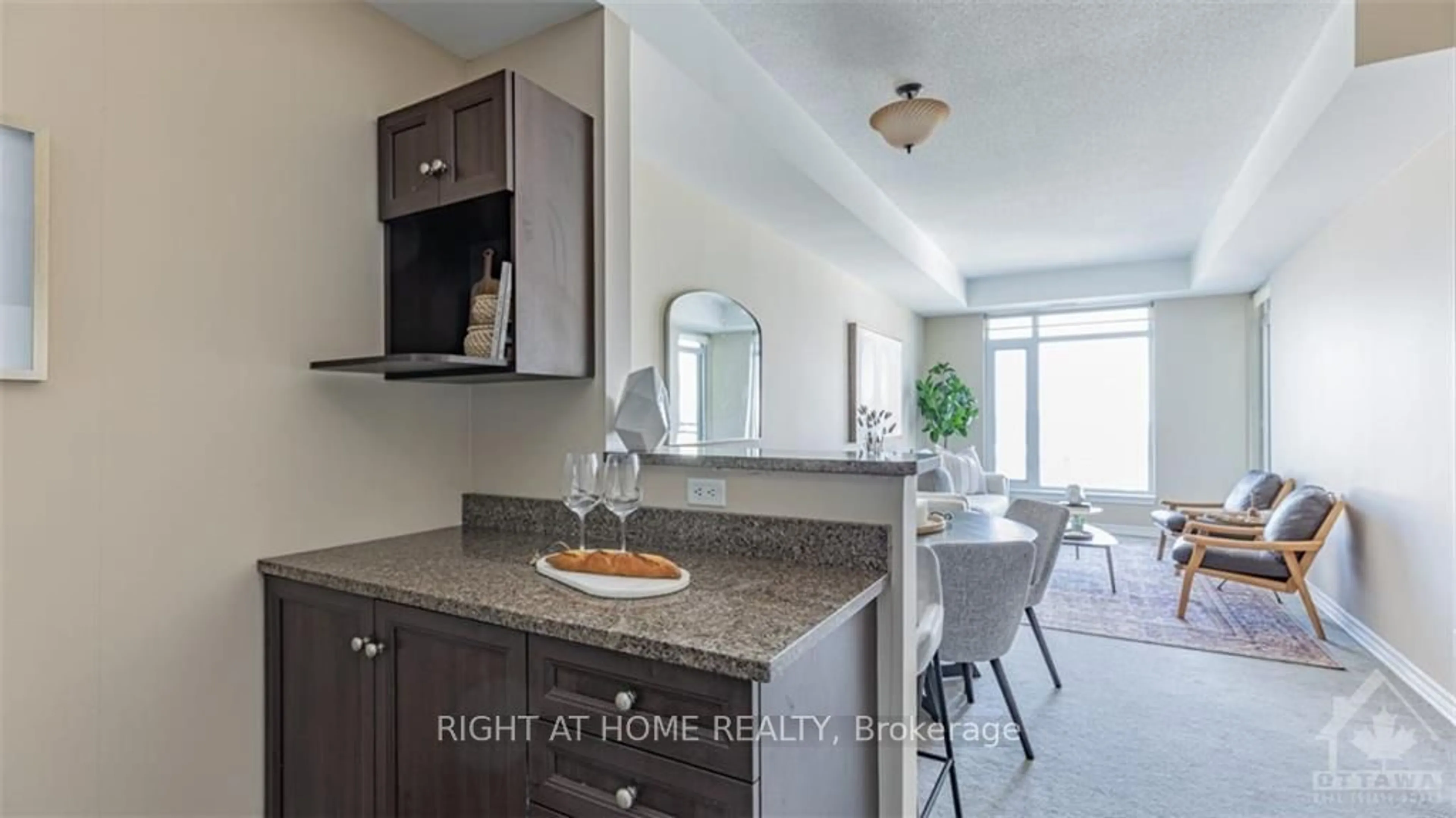 Open concept kitchen for 100 ROGER GUINDON Ave #404, Alta Vista and Area Ontario K1G 3Z7