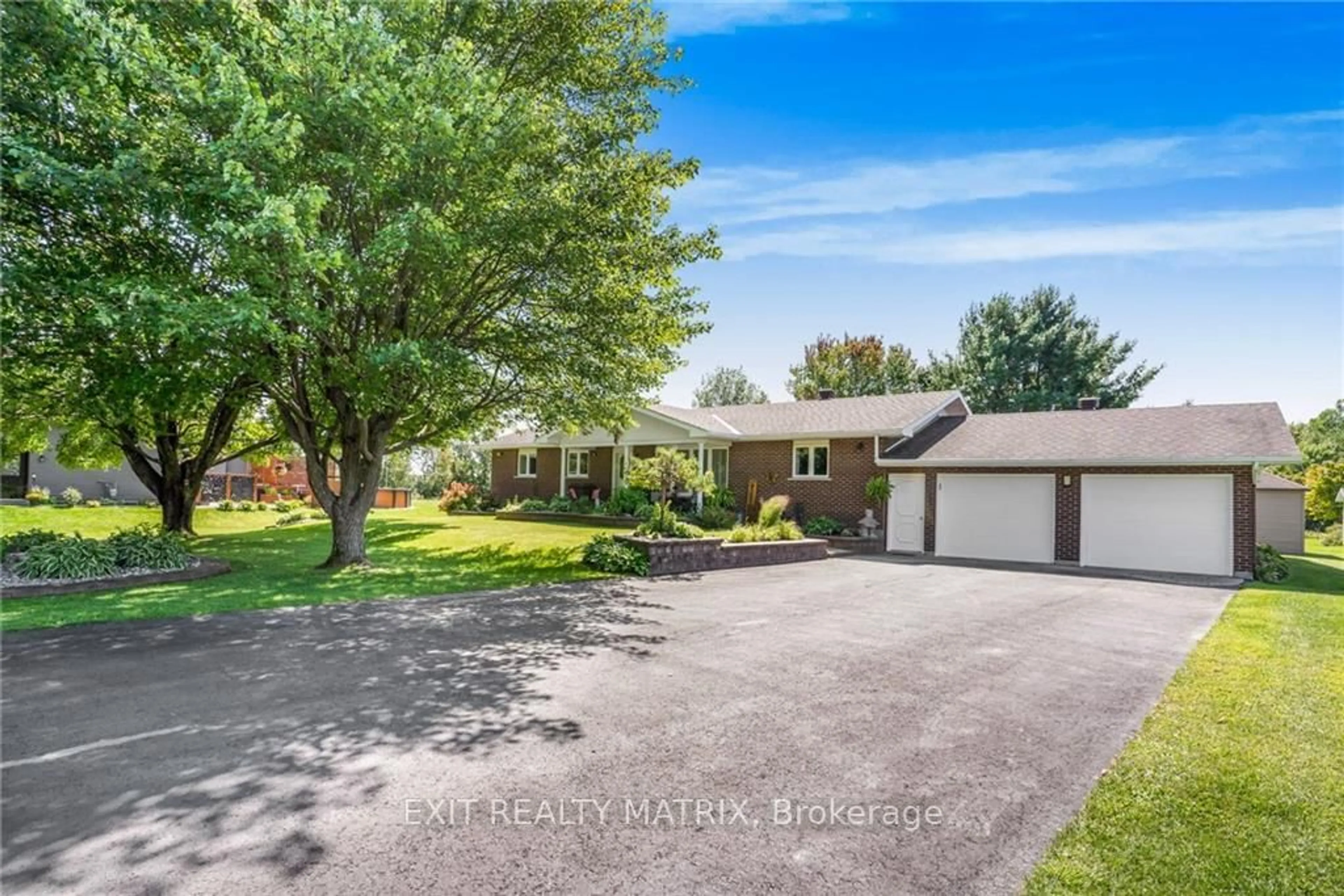 Frontside or backside of a home, the fenced backyard for 1574 SANDY HILL Rd, Champlain Ontario K6A 2R2