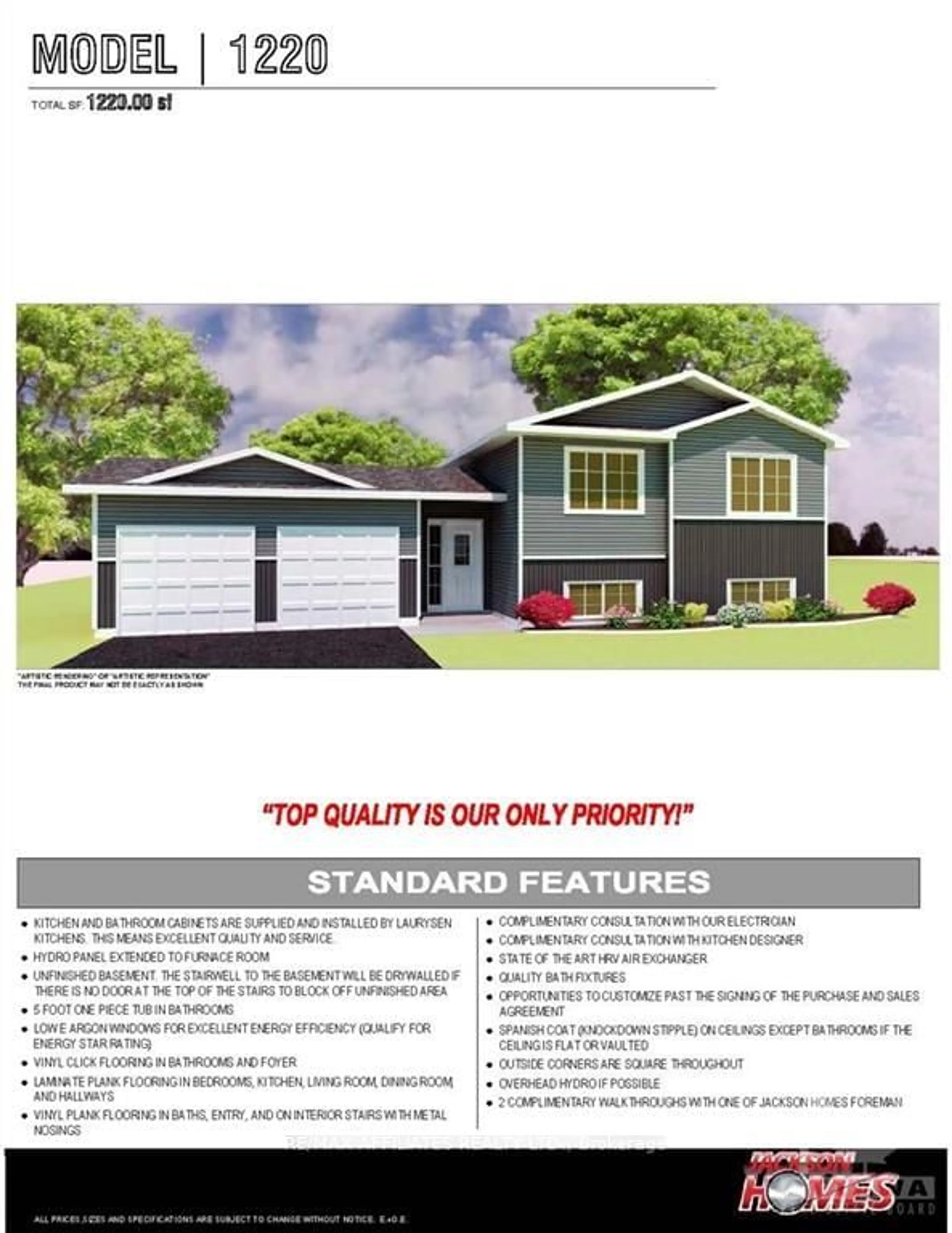 Home with vinyl exterior material for Lot 9 KING CREEK Rd, Beckwith Ontario K0A 1B0