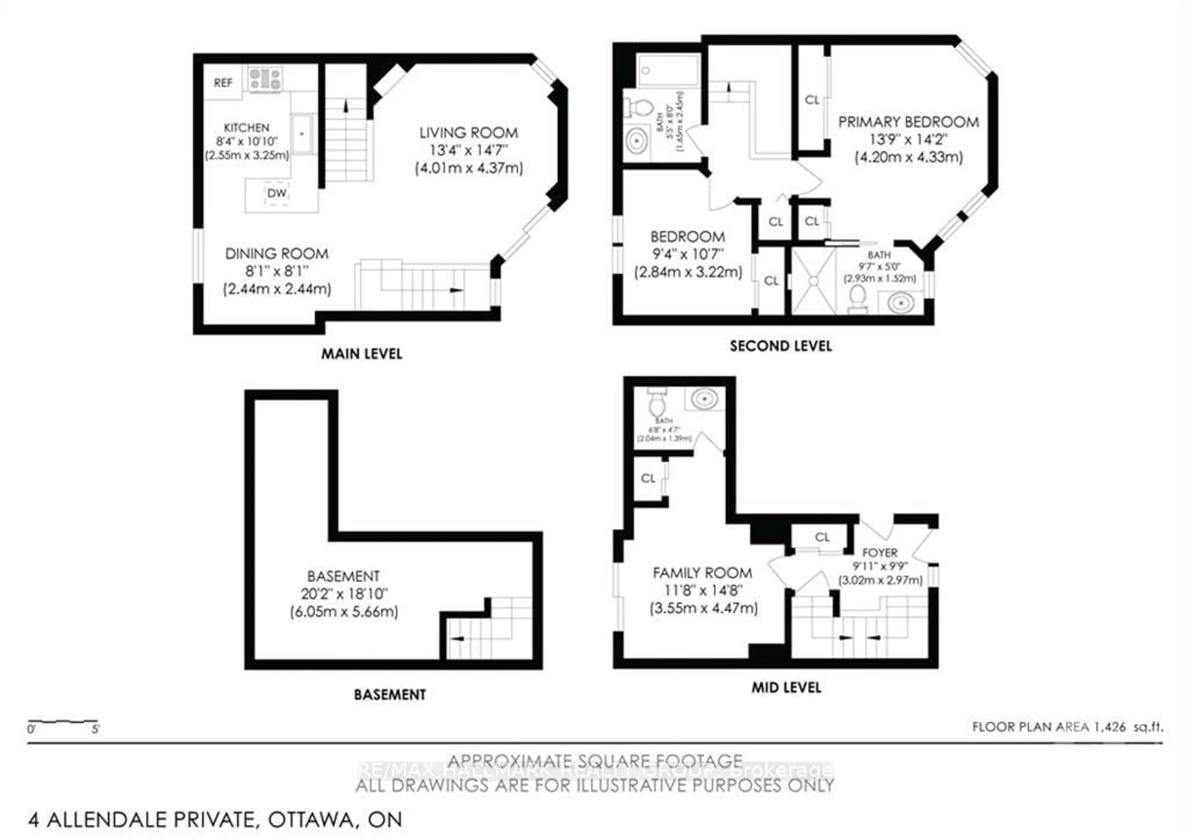 Floor plan for 4 ALLENDALE, Ottawa Centre Ontario K2P 2J3