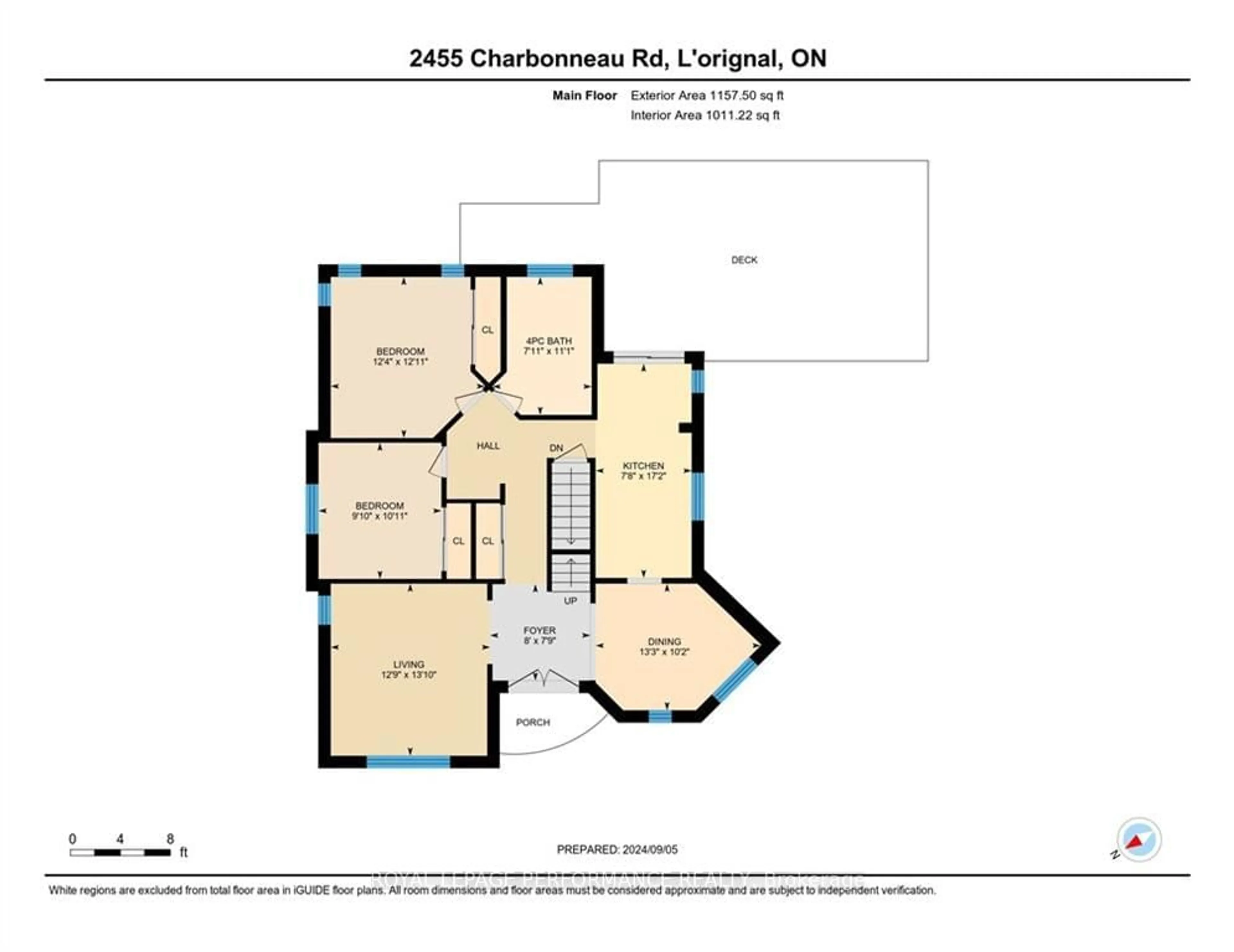 Floor plan for 2455 CHARBONNEAU Rd, Champlain Ontario K0B 1K0