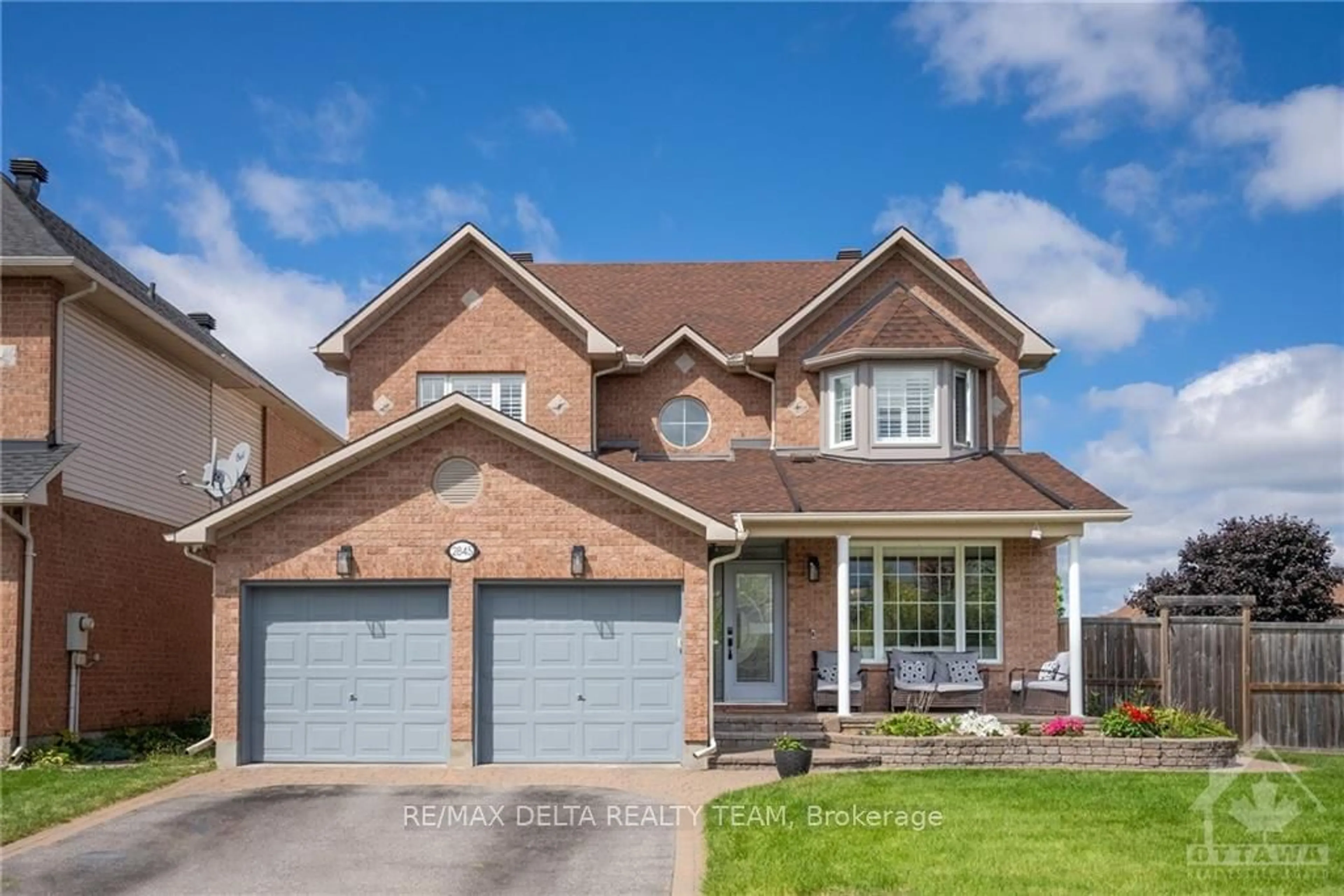 Home with brick exterior material for 2845 HANK RIVERS Dr, Blossom Park - Airport and Area Ontario K1T 4A2