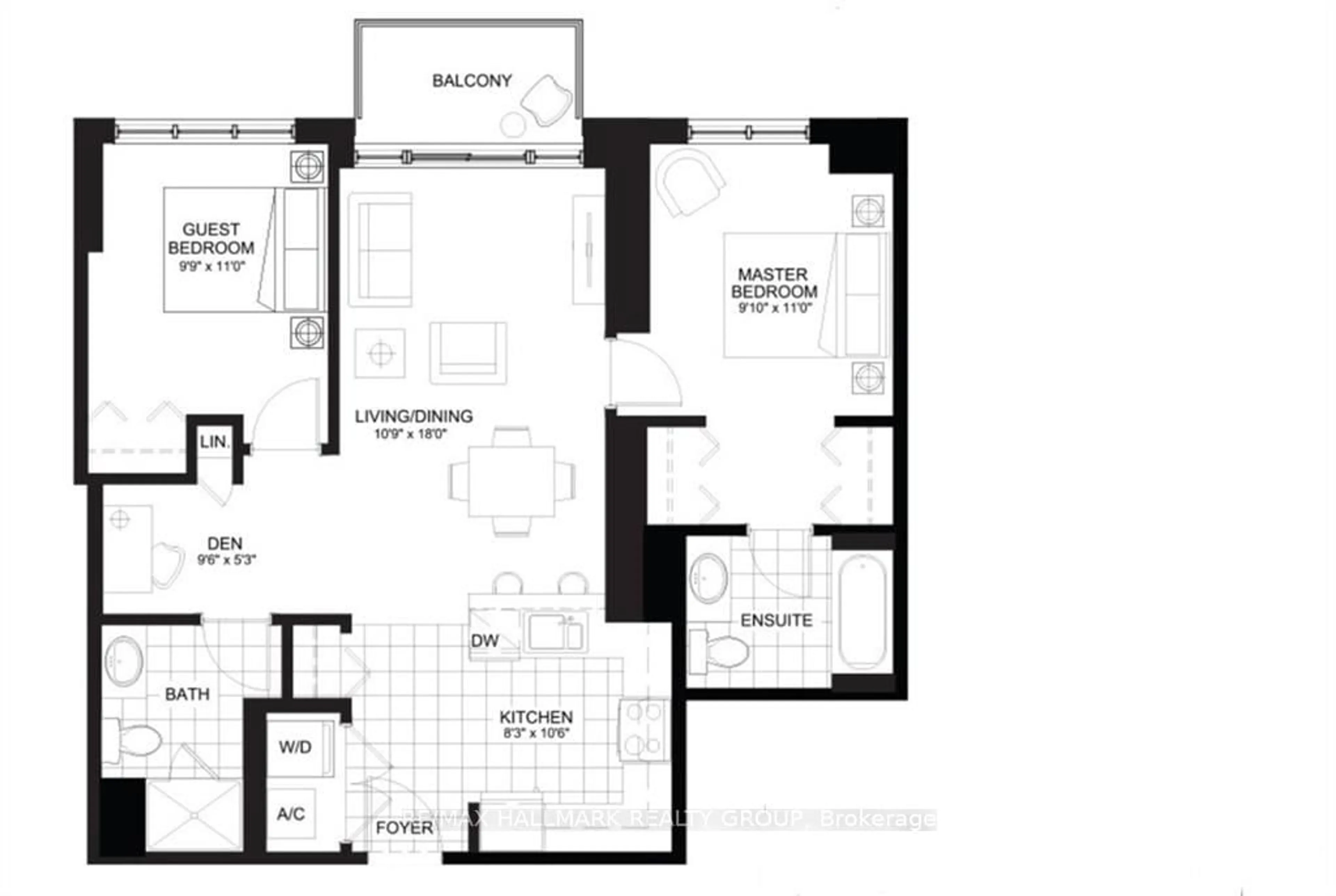 Floor plan for 242 RIDEAU St #802, Lower Town - Sandy Hill Ontario K1N 0B7