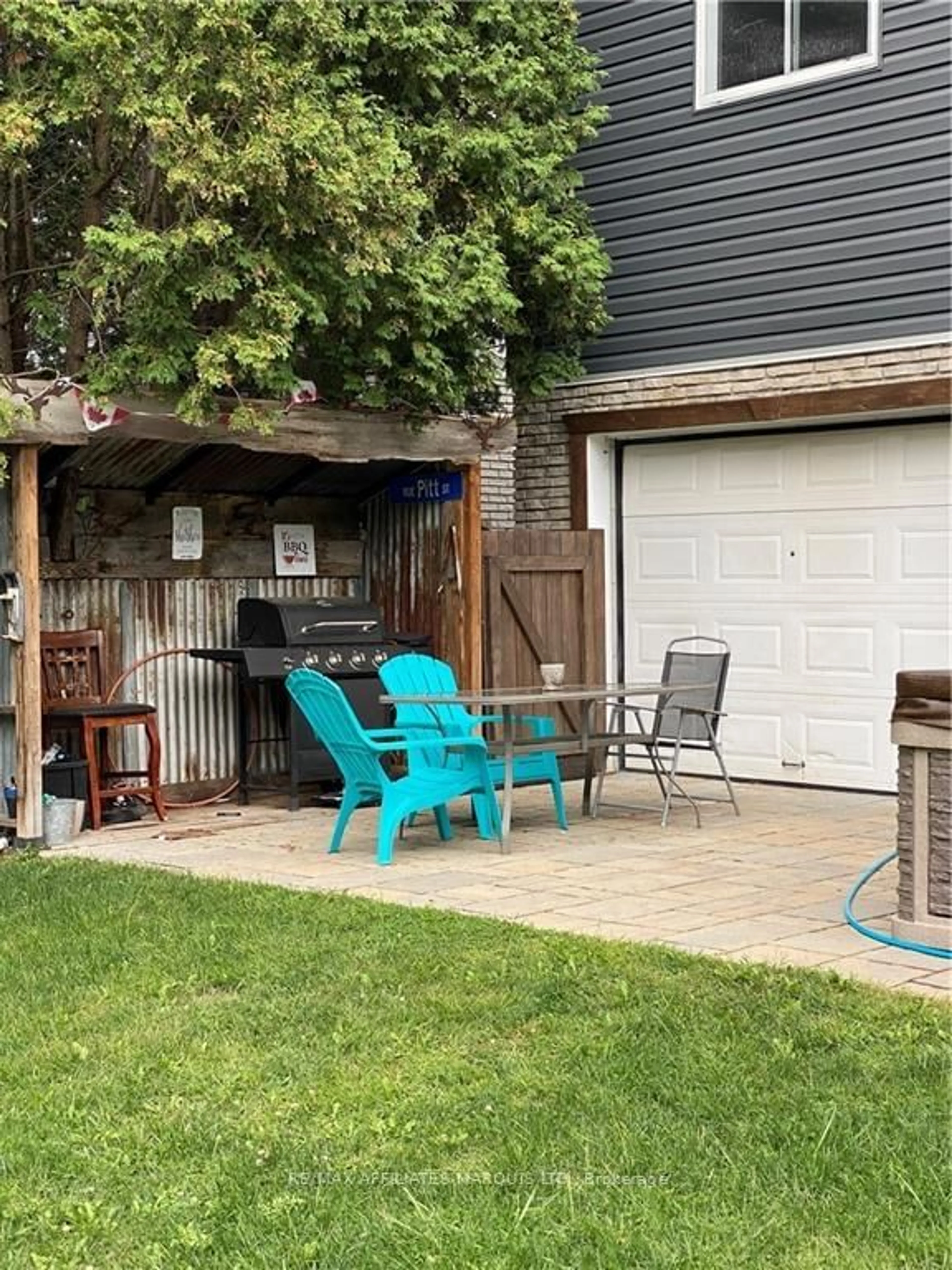 Patio, the fenced backyard for 3448 BRUCE St, South Stormont Ontario K6K 1M9