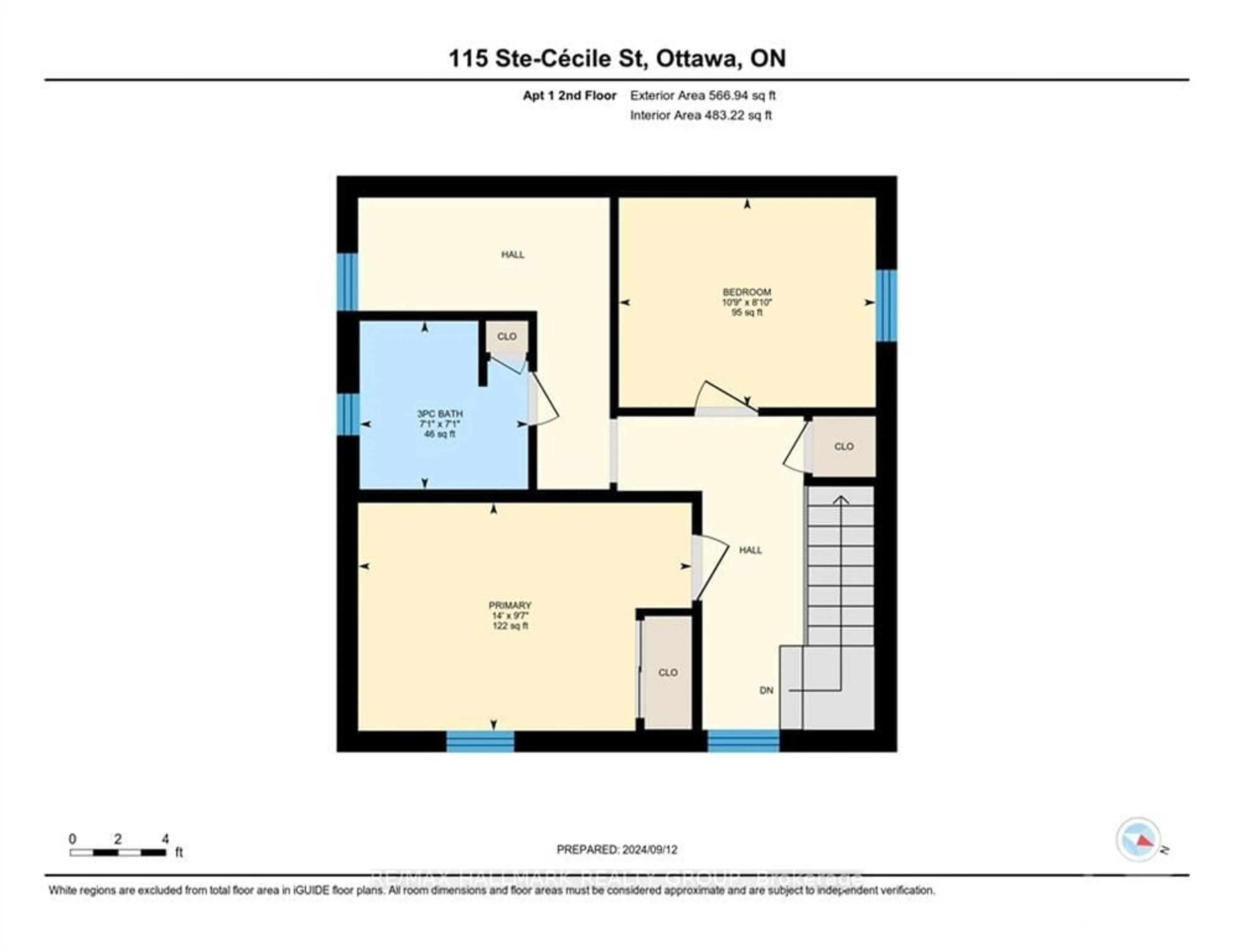 Floor plan for 115 STE-CECILE St, Vanier and Kingsview Park Ontario K1L 5L3