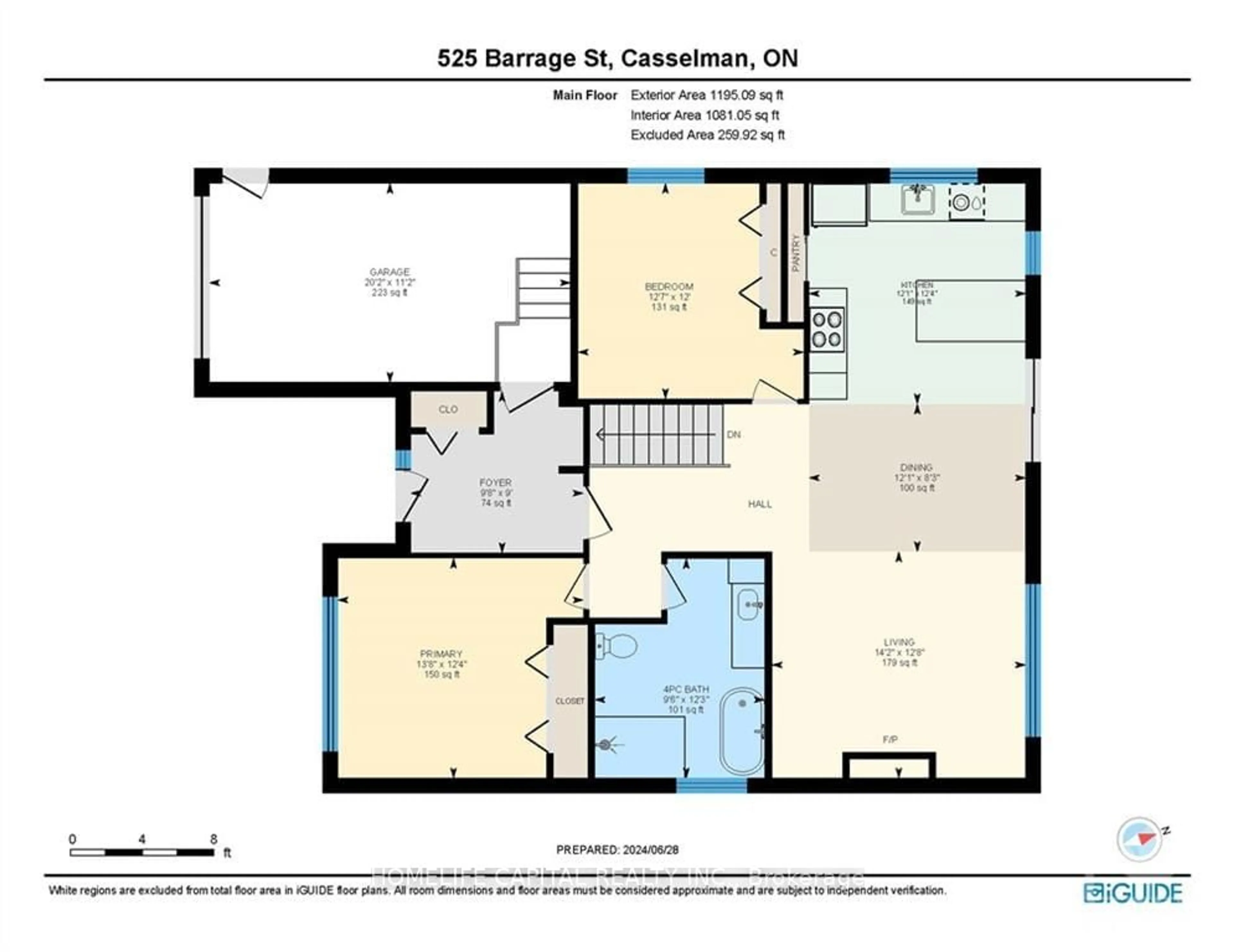 Floor plan for 525 BARRAGE St, Casselman Ontario K0A 1M0