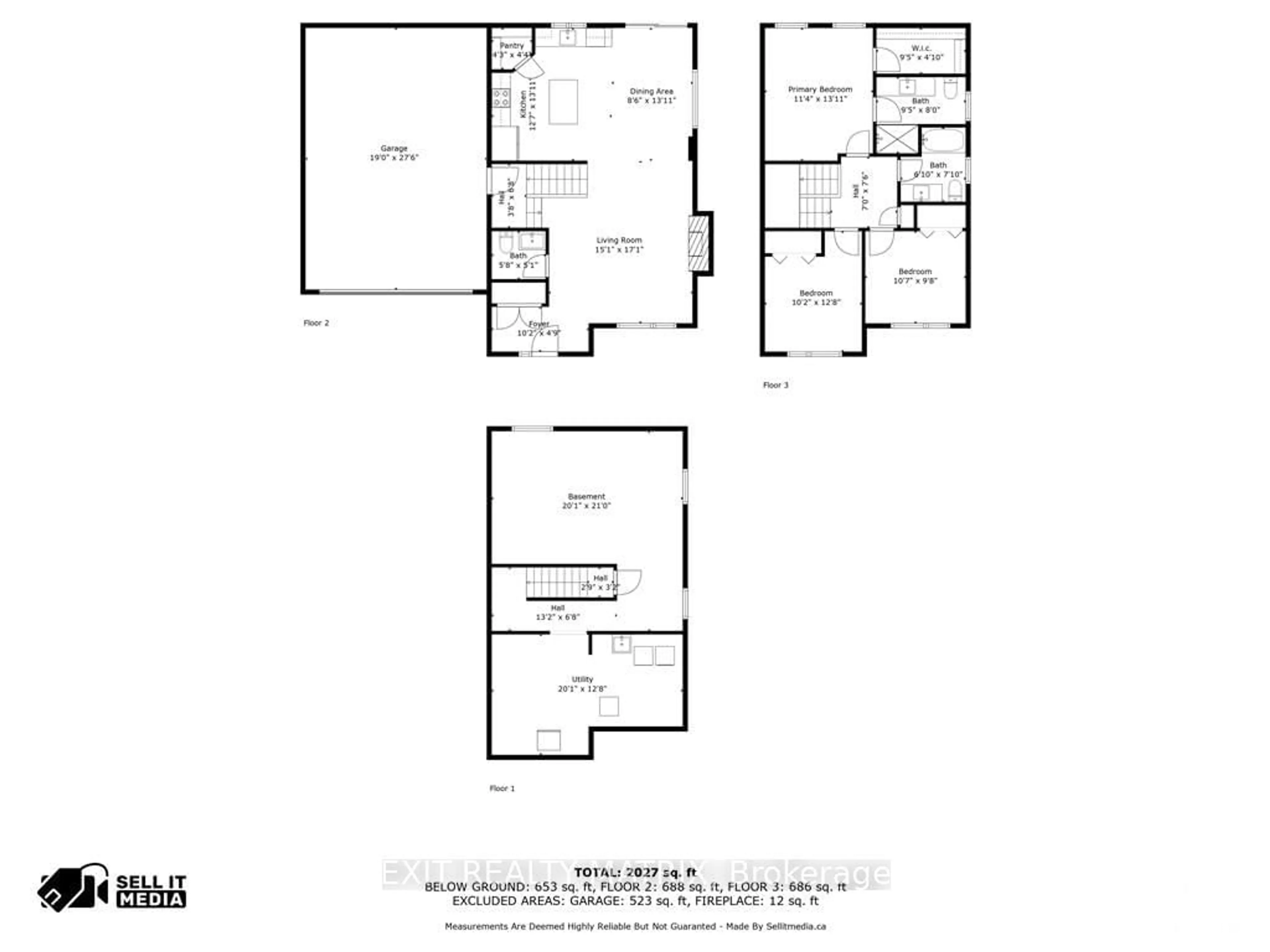 Floor plan for 533 MARSEILLE St, Russell Ontario K0A 1W0