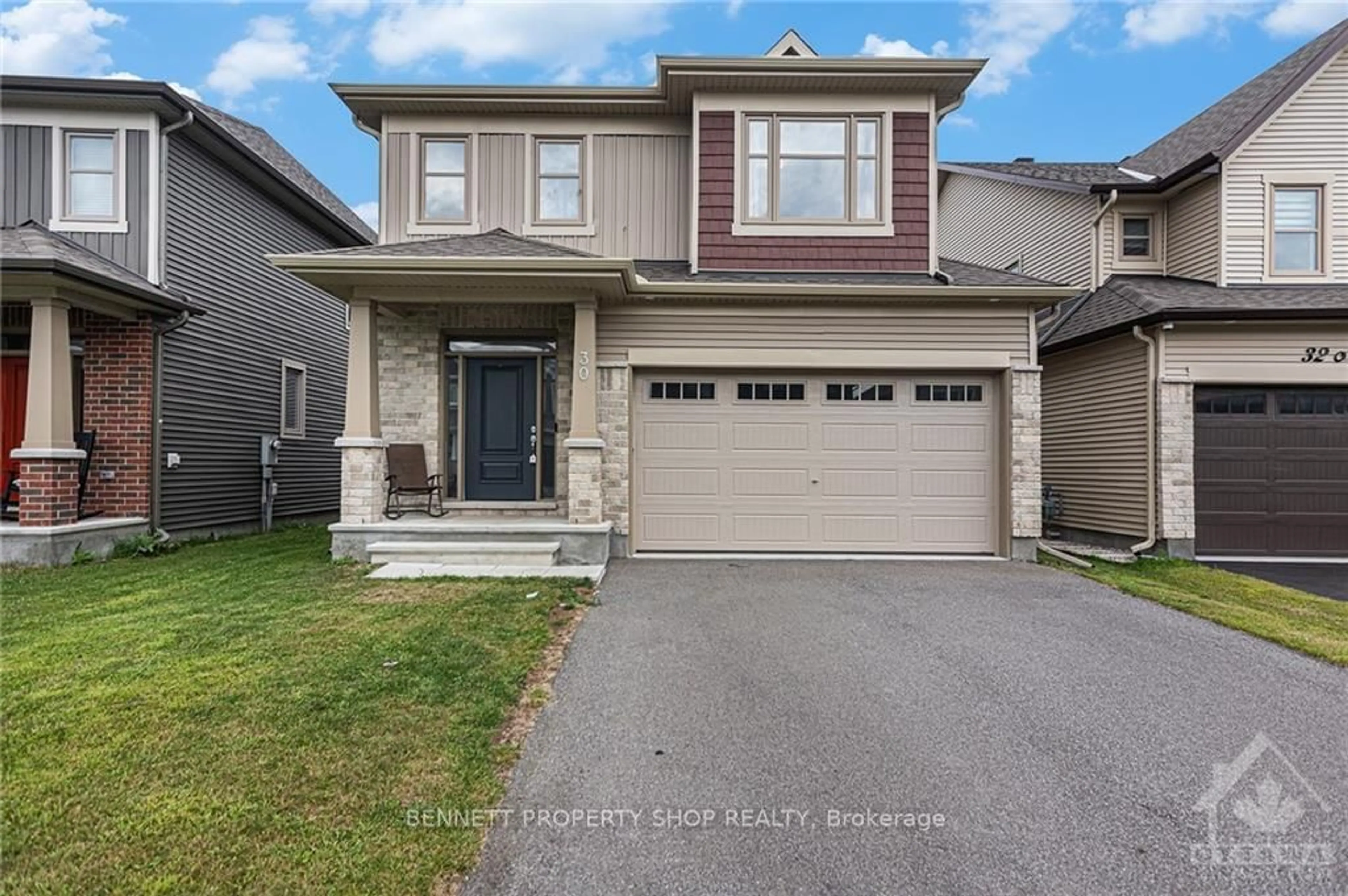 Frontside or backside of a home, the street view for 30 ACONITUM Way, Blossom Park - Airport and Area Ontario K1T 0S1