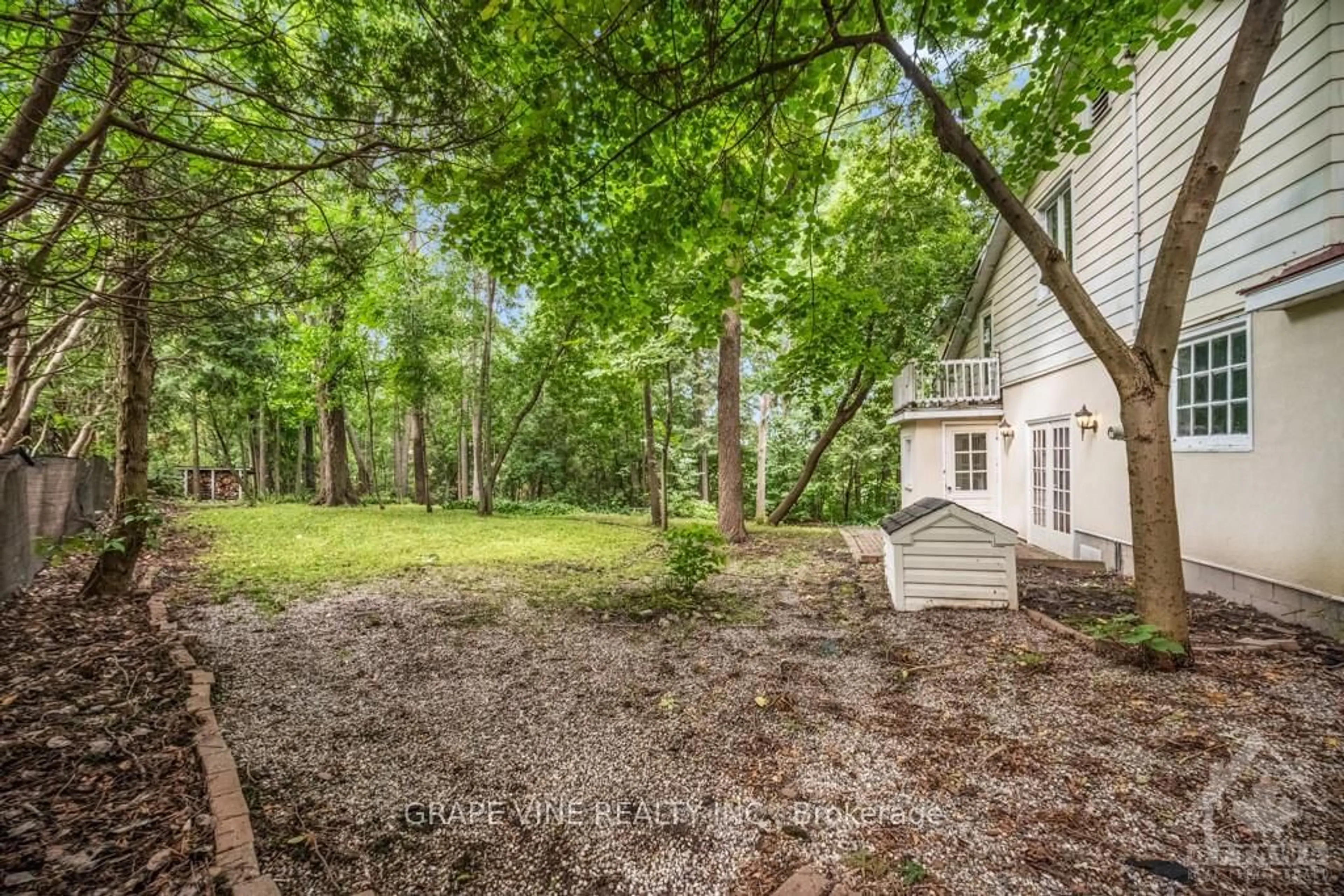 Patio, the fenced backyard for 32 RYEBURN Dr, Blossom Park - Airport and Area Ontario K1V 1H6