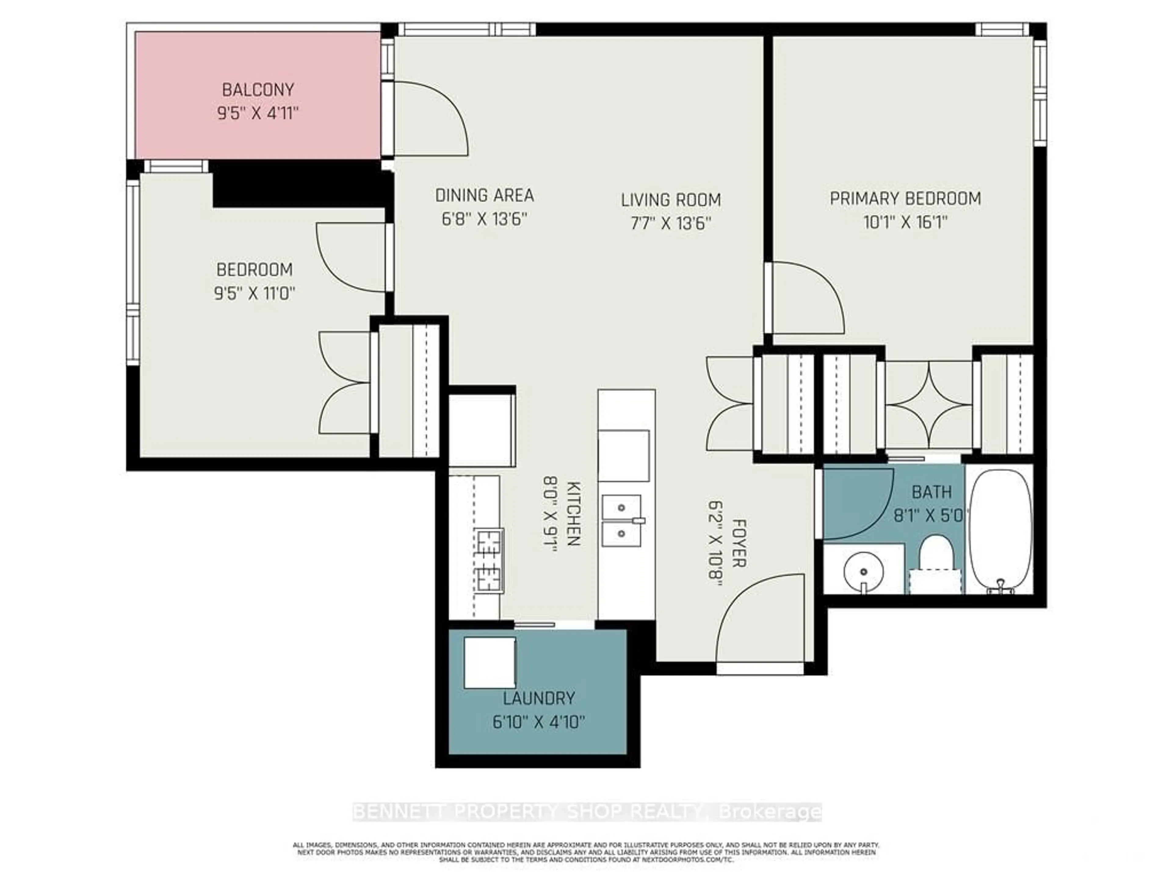 Floor plan for 575 BYRON Ave #506, Carlingwood - Westboro and Area Ontario K2A 1R7