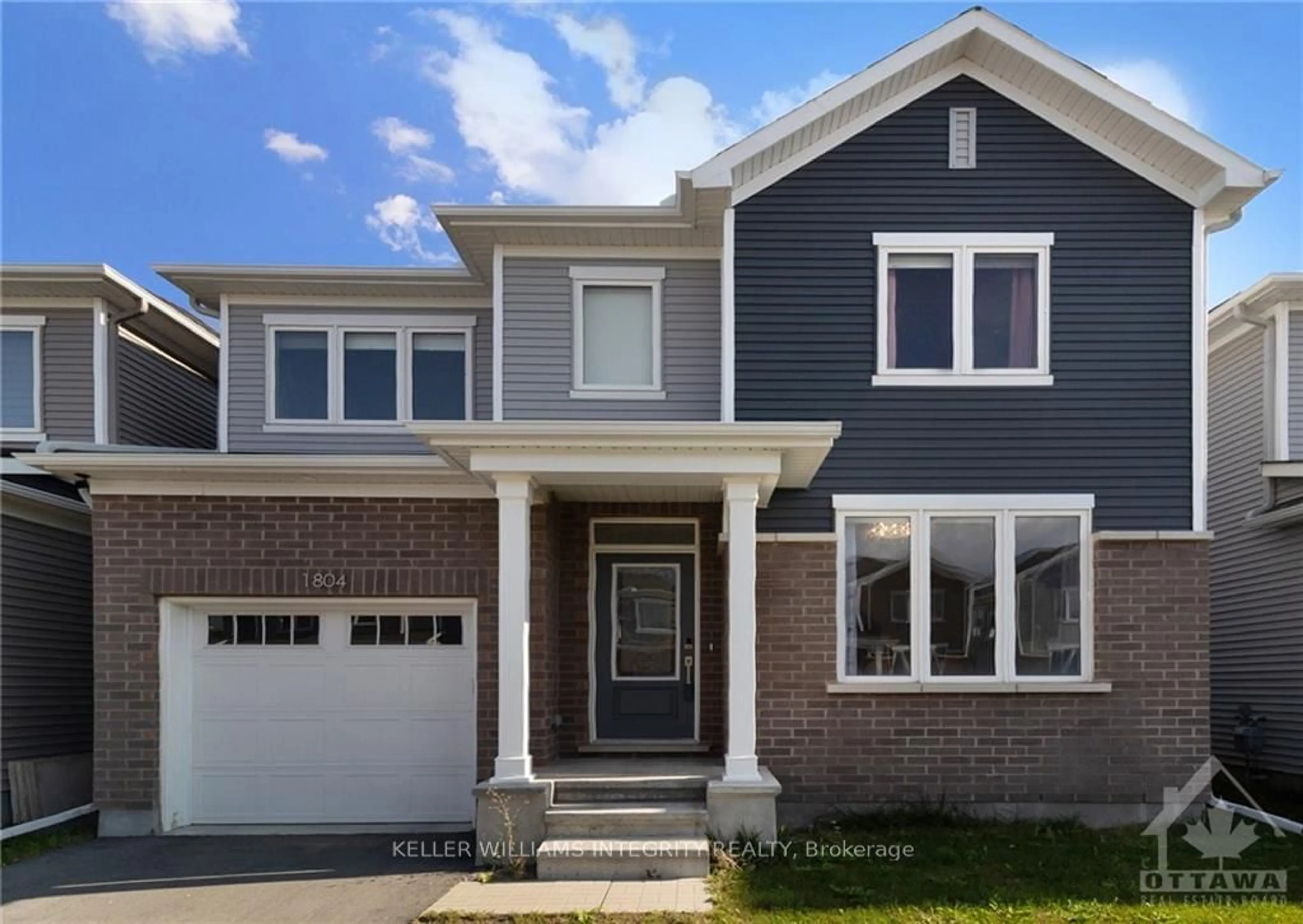 Home with brick exterior material for 1804 HAIKU St, Barrhaven Ontario K2J 6W5