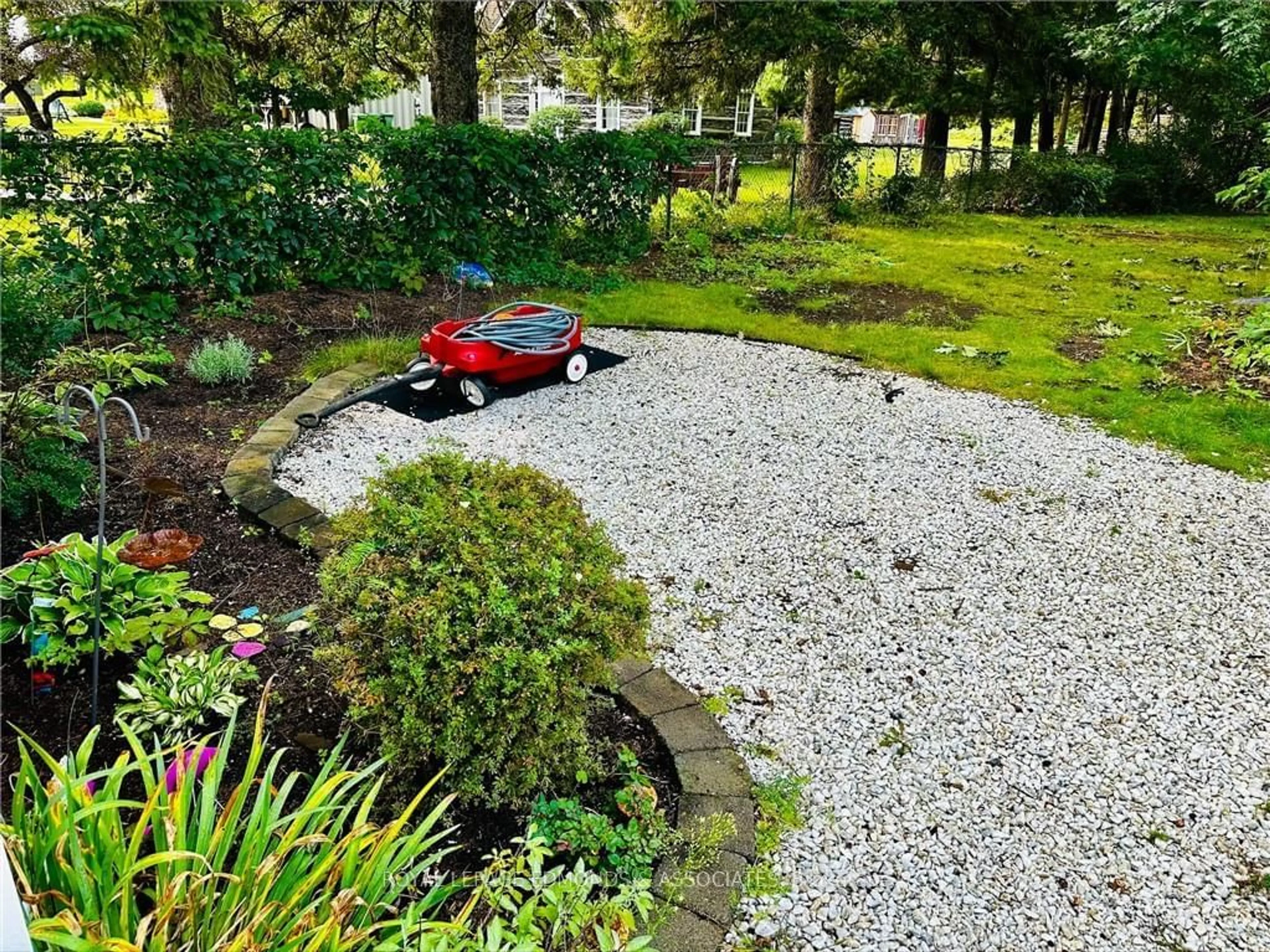 Patio, the fenced backyard for 1028 PEMBROKE St, Pembroke Ontario K8A 6Z2