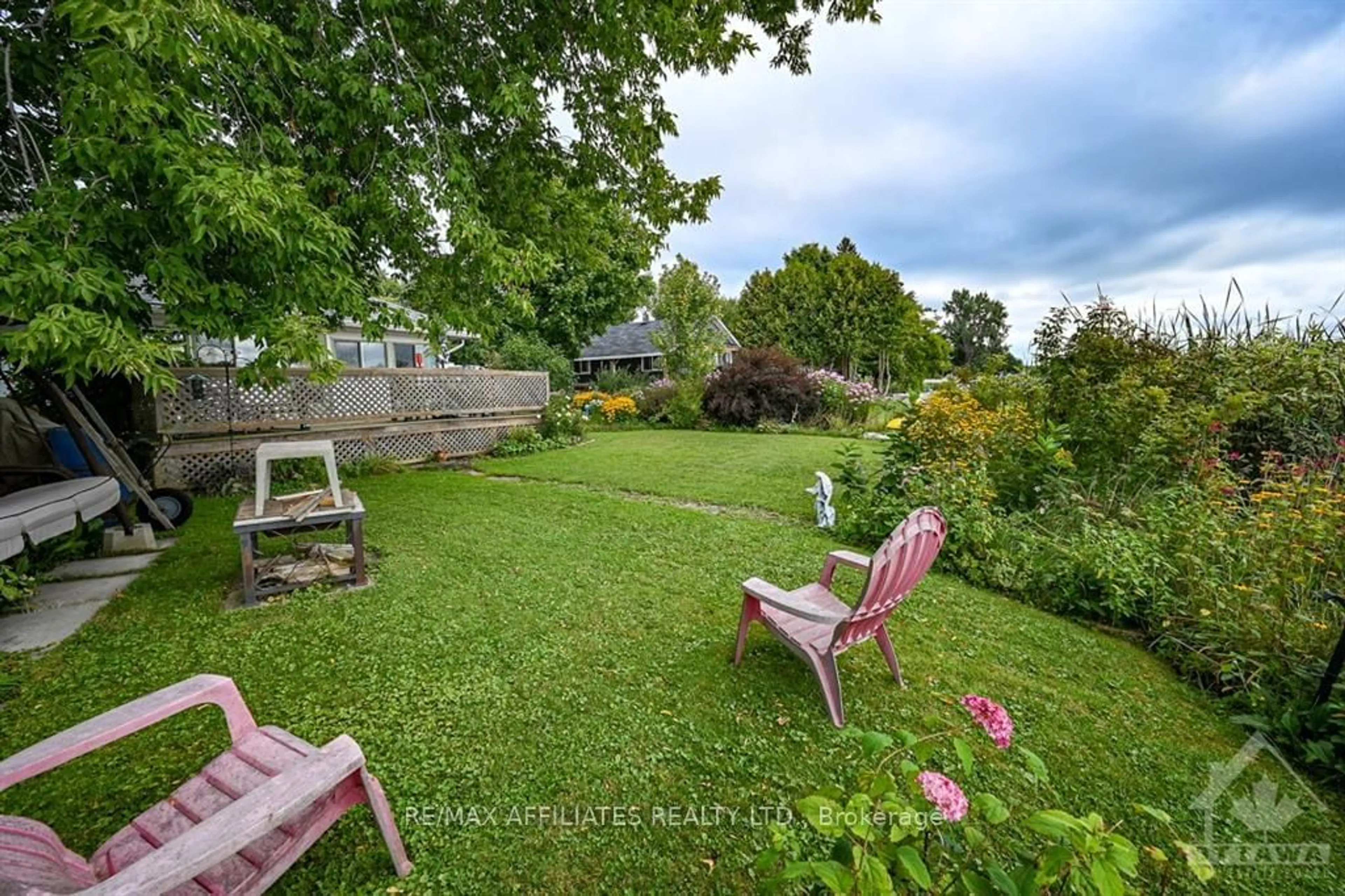 Patio, the fenced backyard for 147 BEEK Rd, Montague Ontario K0G 1K0