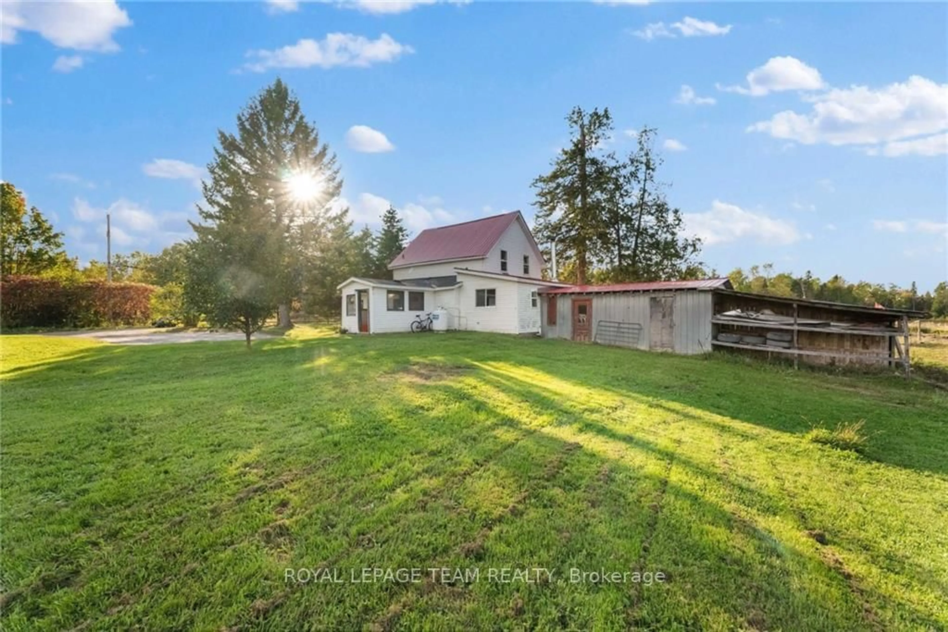 Frontside or backside of a home, the fenced backyard for 5258 MURPHY Rd, Greater Madawaska Ontario K0J 1H0