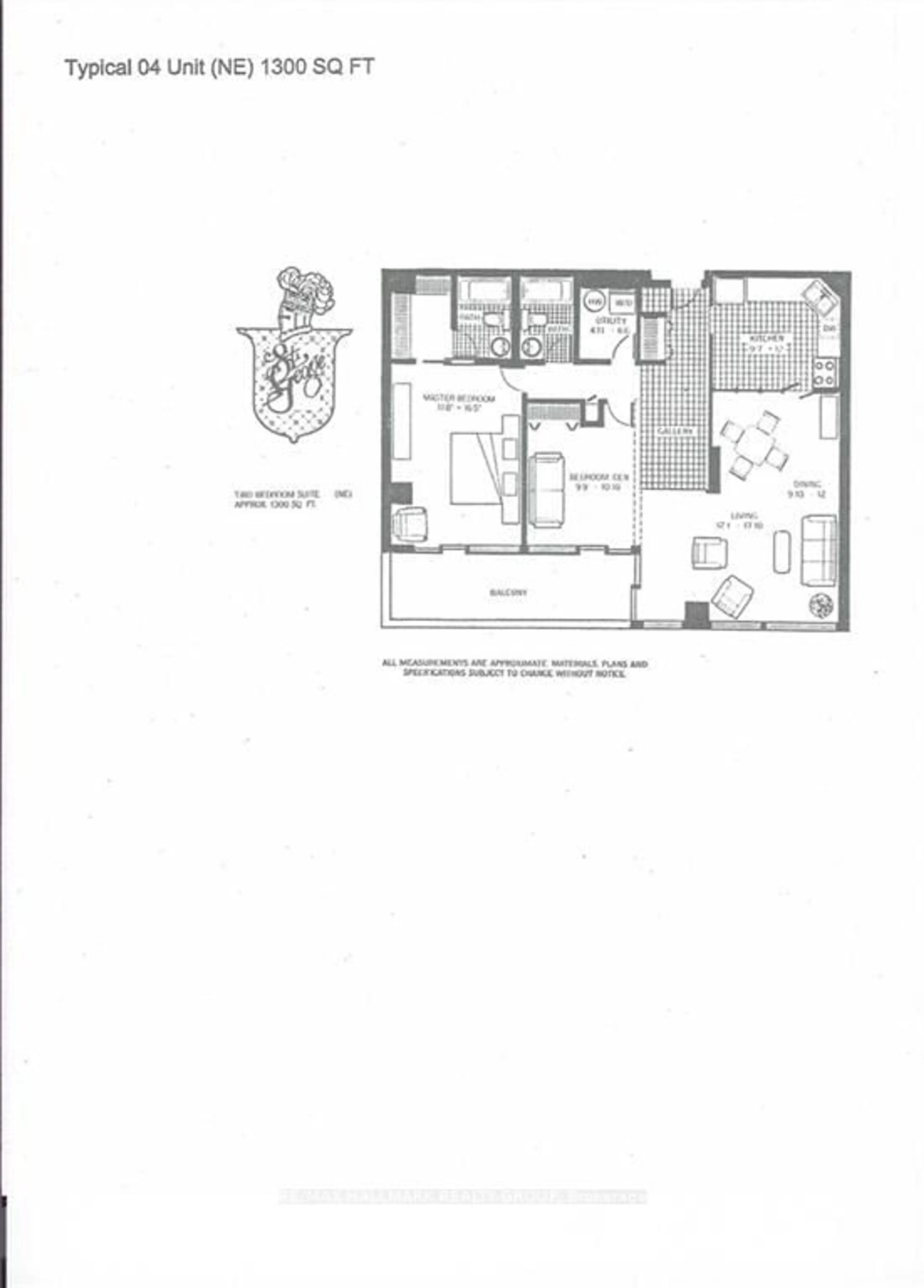 Floor plan for 160 GEORGE St #404, Lower Town - Sandy Hill Ontario K1N 9M2