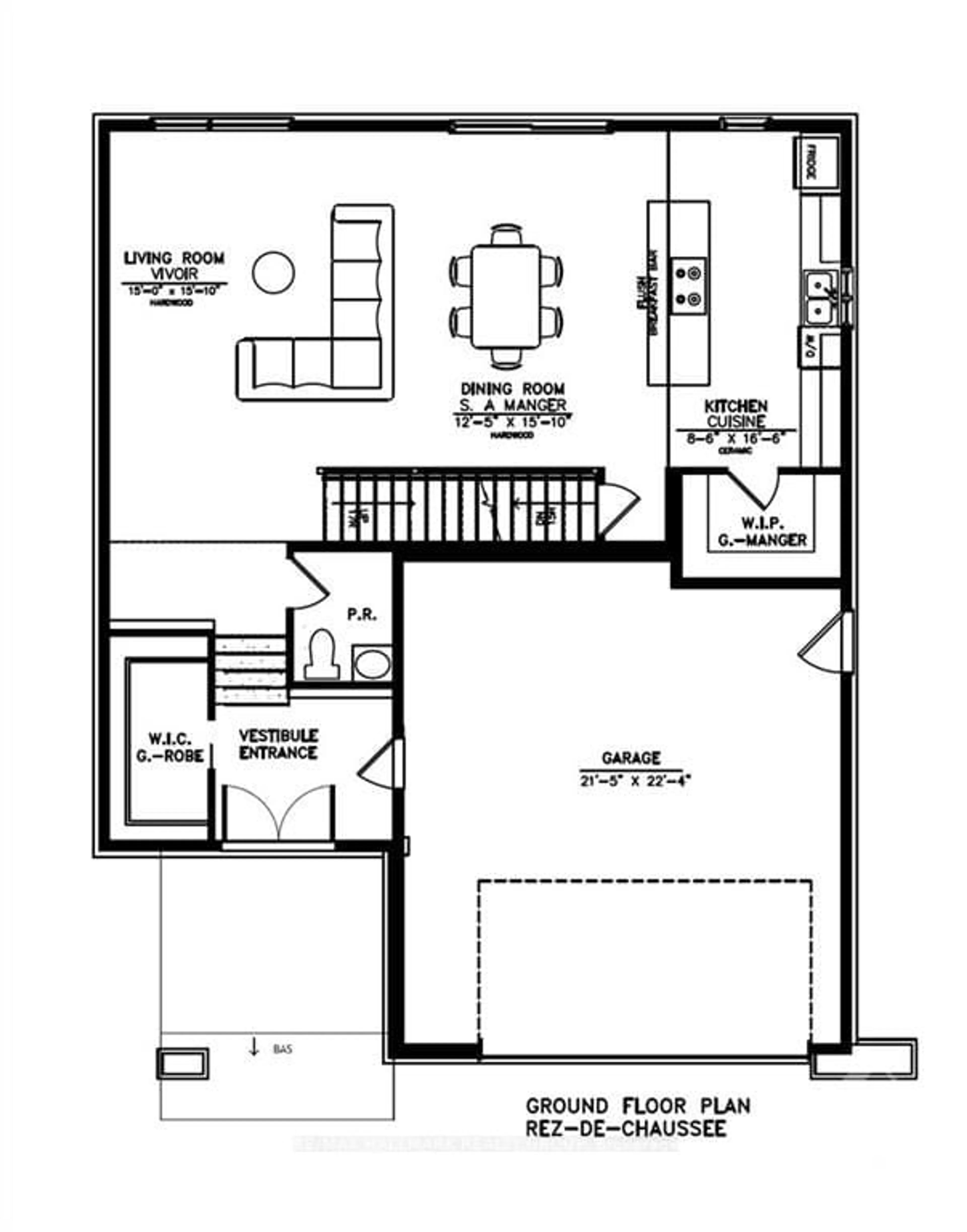 Floor plan for 15 MAYER St, Prescott and Russell Ontario K0A 2M0