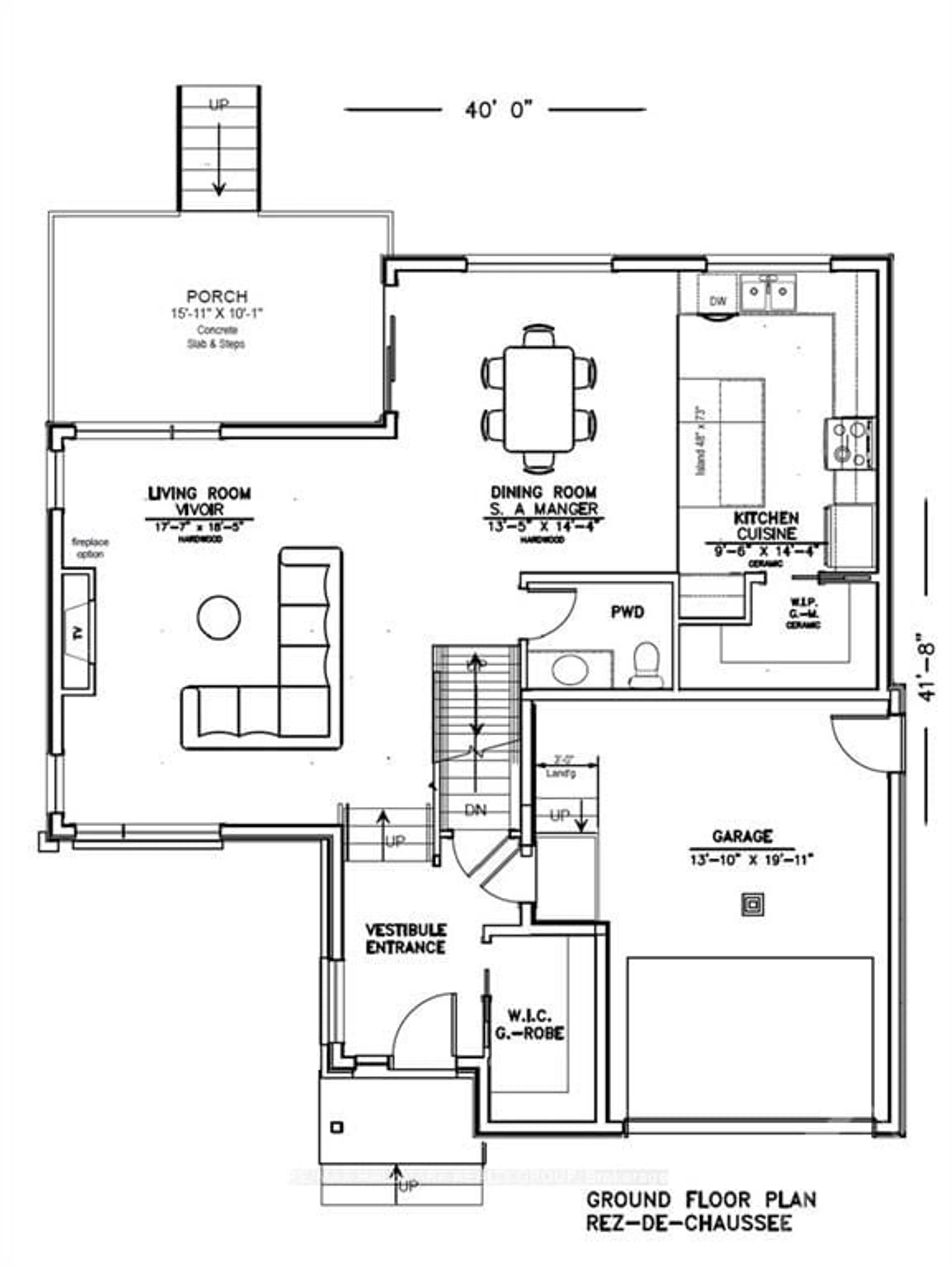 Floor plan for 25 MAYER St, Prescott and Russell Ontario K0A 2M0