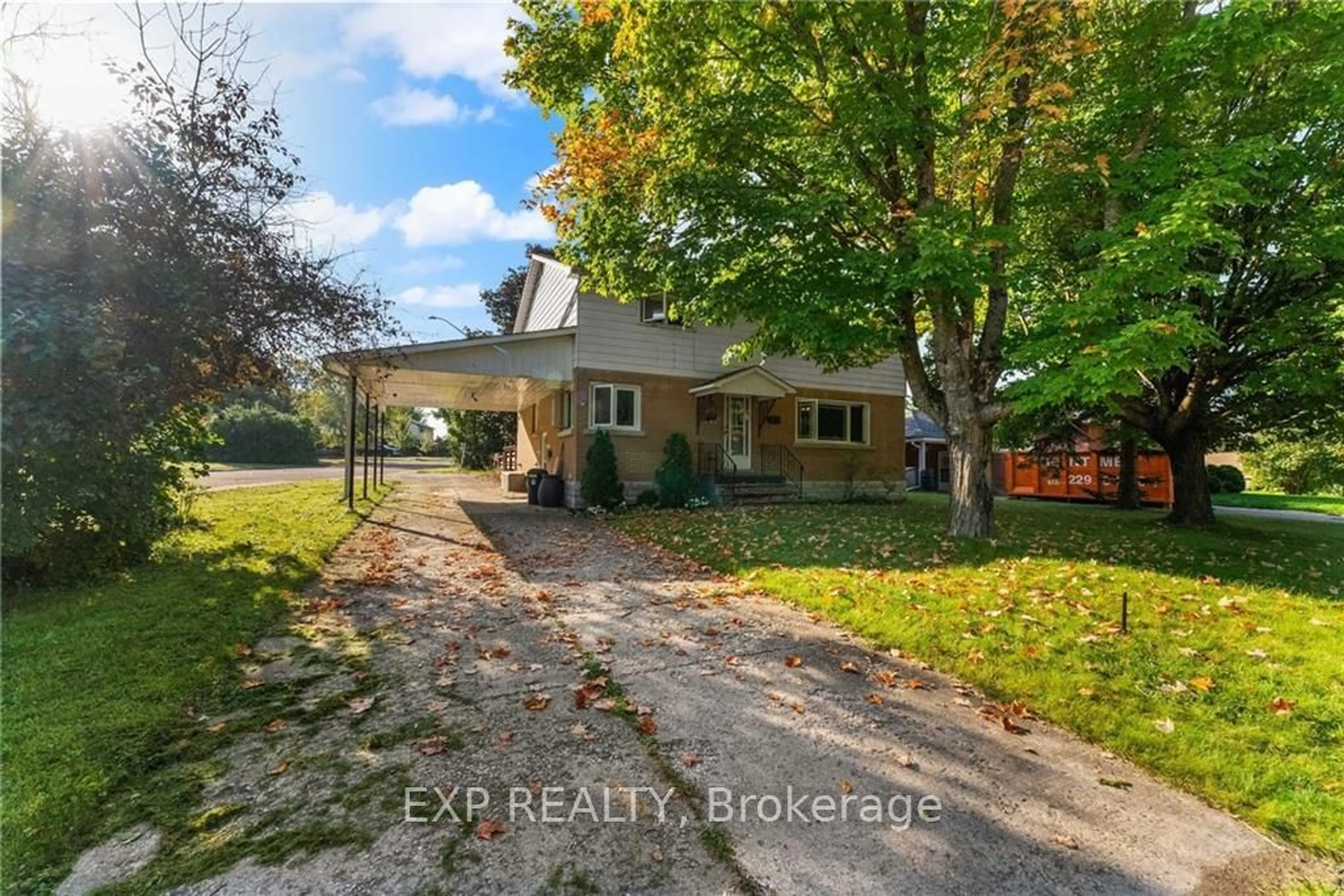 Frontside or backside of a home, the fenced backyard for 397 CHARLES Ave, Renfrew Ontario K7V 3J2