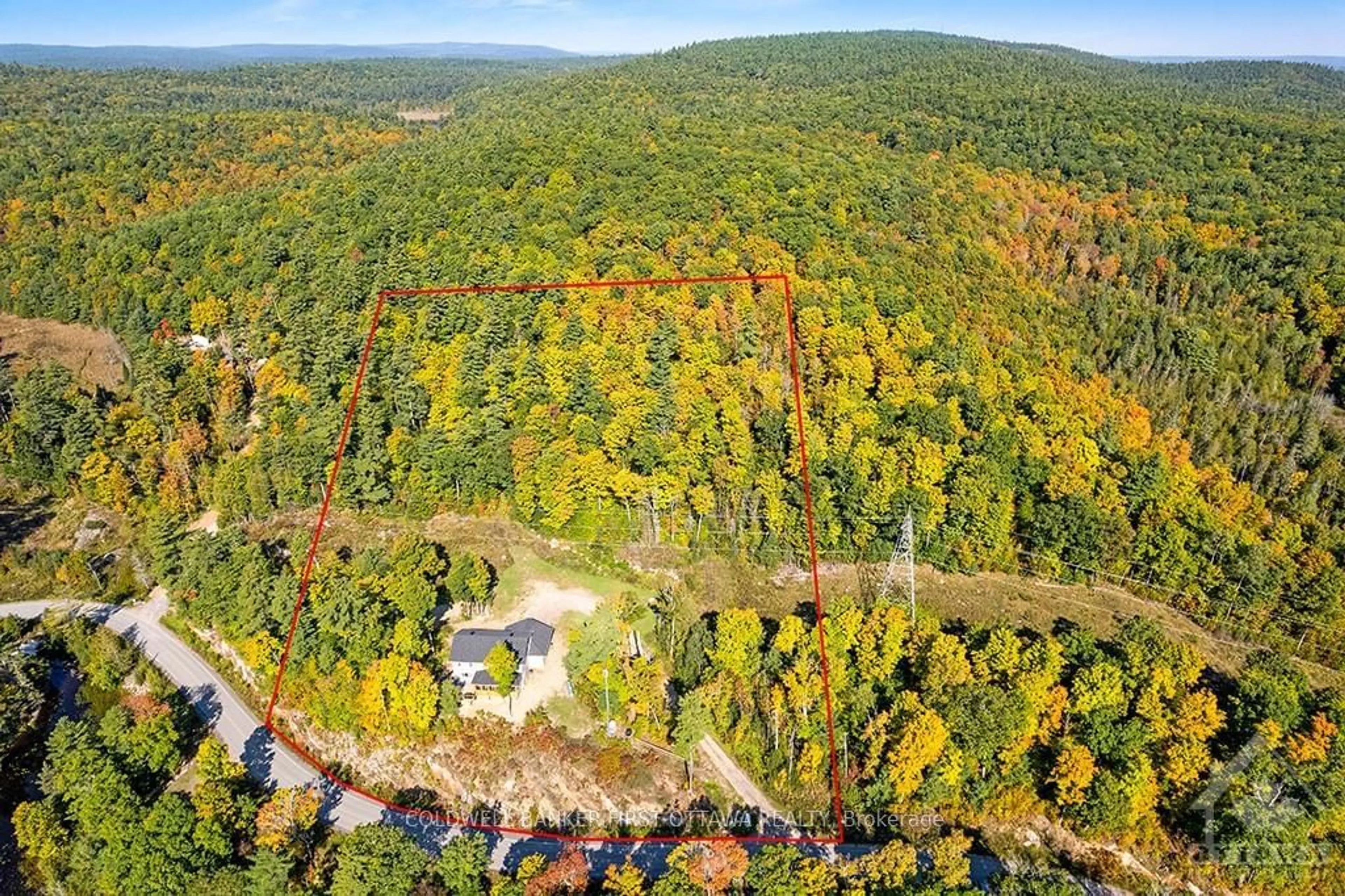 A pic from outside/outdoor area/front of a property/back of a property/a pic from drone, forest/trees view for 1074 BARRETT CHUTE Rd, Greater Madawaska Ontario K0J 1H0