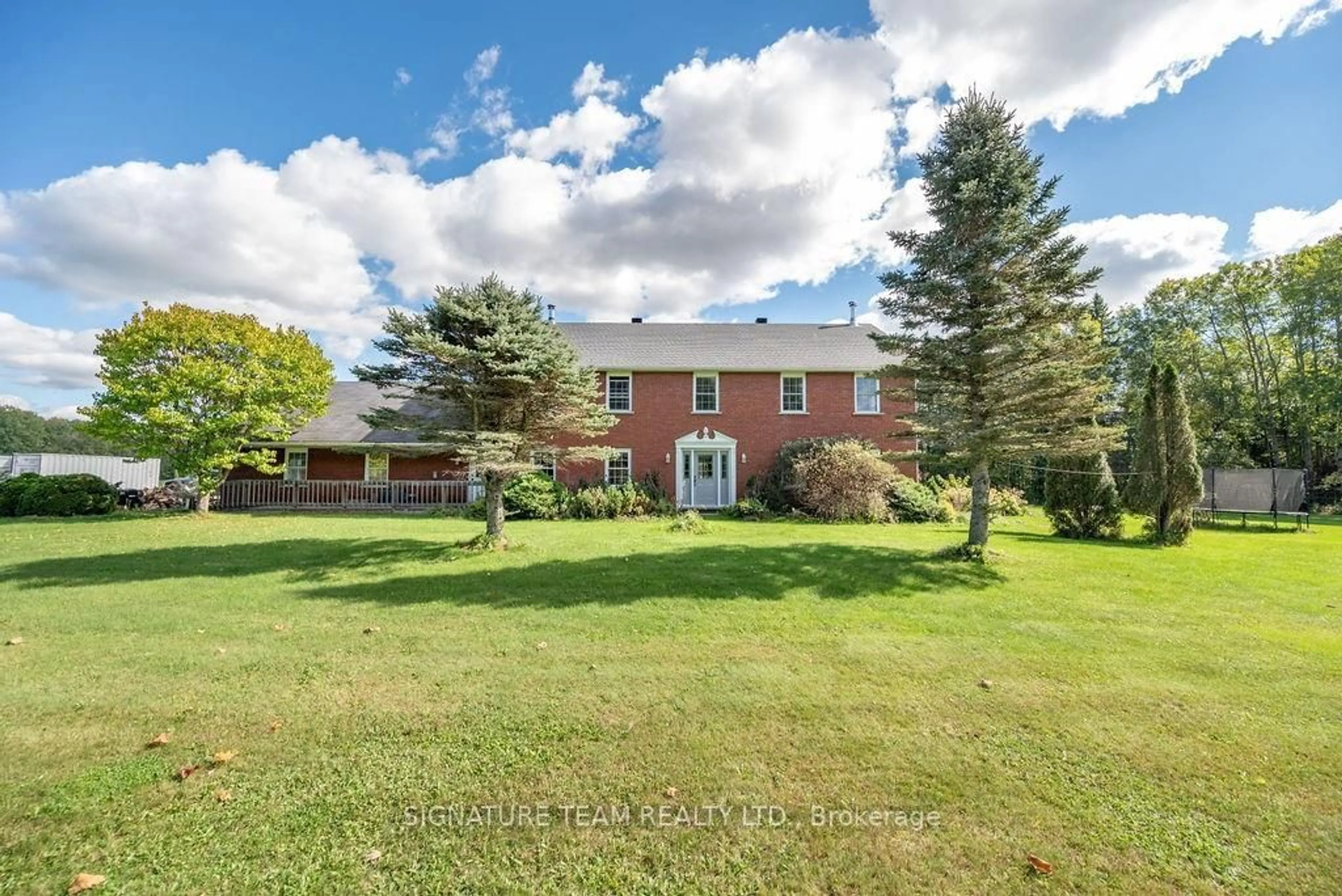 A pic from exterior of the house or condo, the fenced backyard for 298 GRANTS SETTLEMENT Rd, Whitewater Region Ontario K0J 1V0