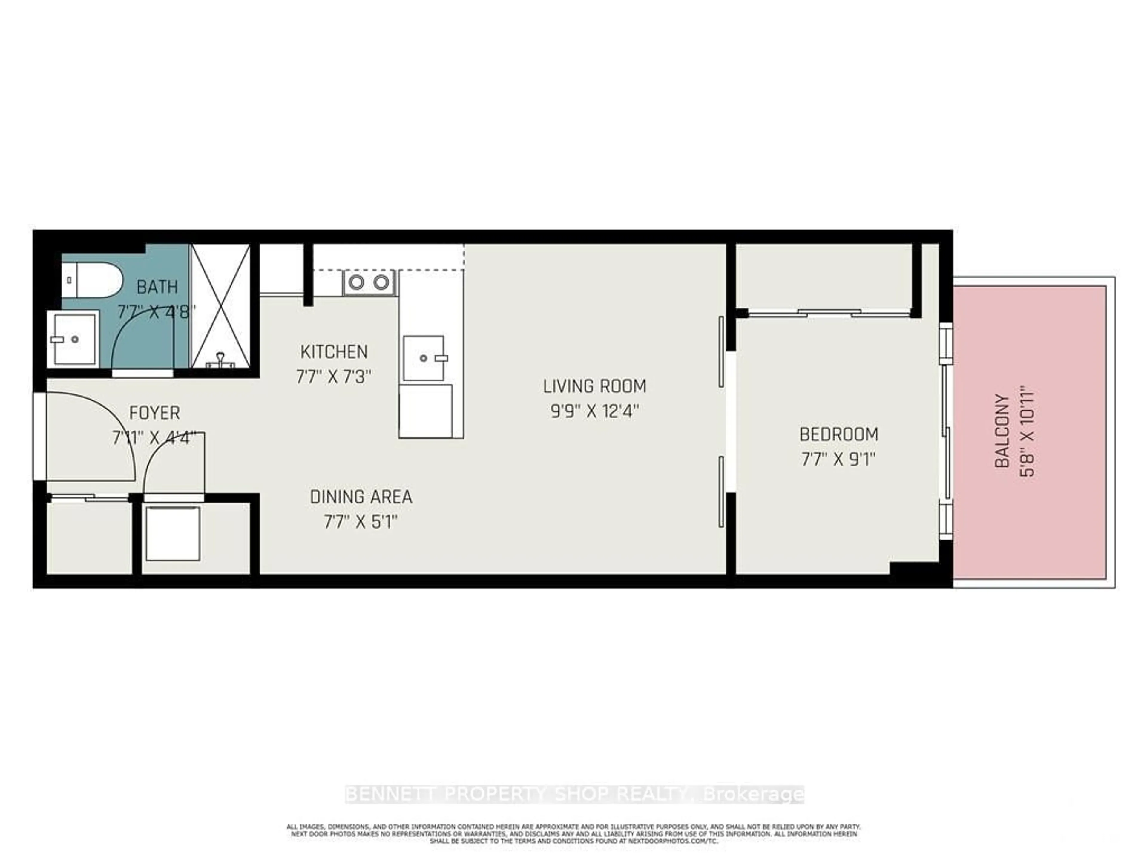 Floor plan for 108 RICHMOND Rd #303, Westboro - Hampton Park Ontario K1Z 0B3