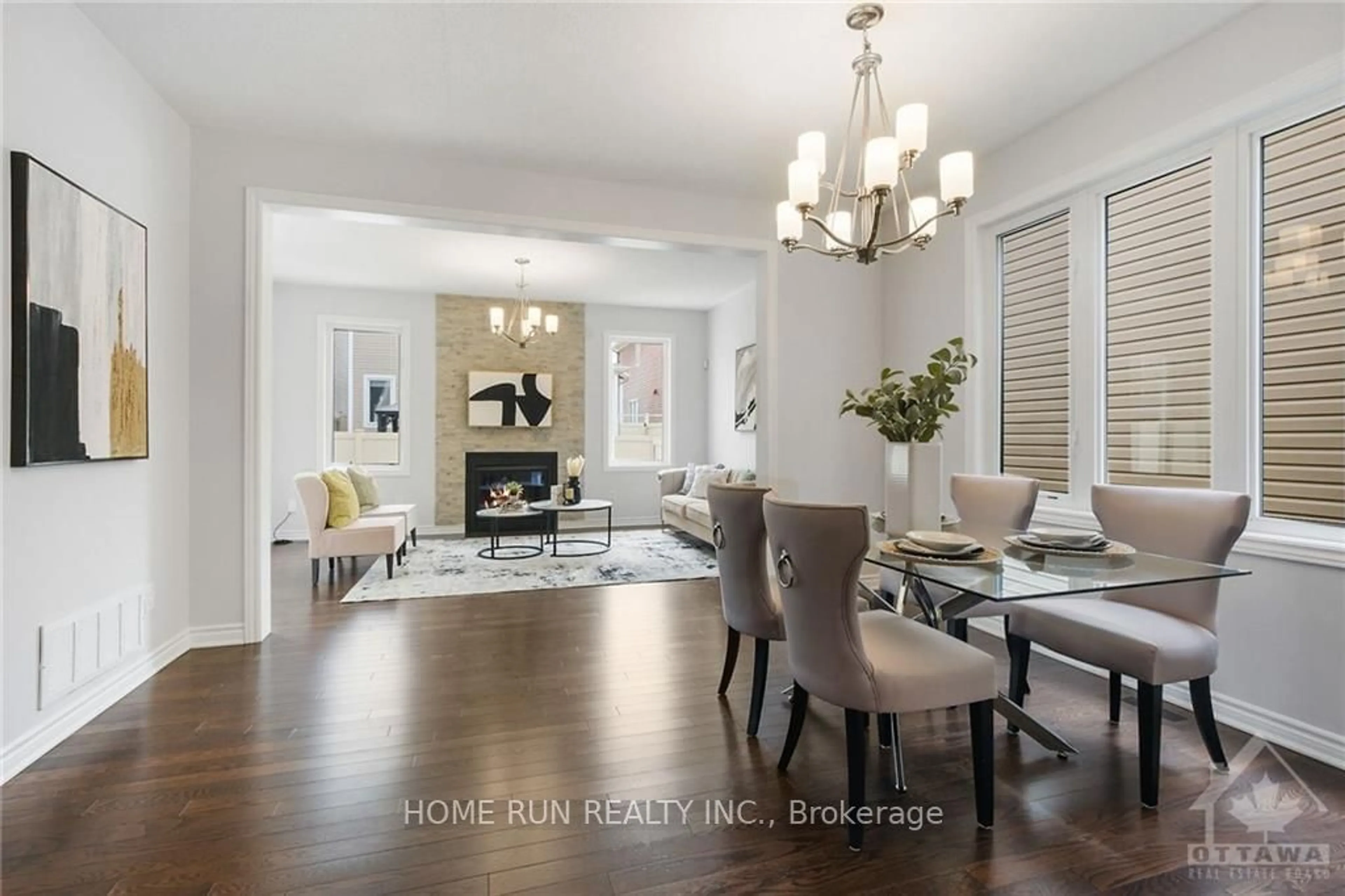 Dining room, wood floors for 189 FLOWING CREEK Circ, Kanata Ontario K2V 0N6