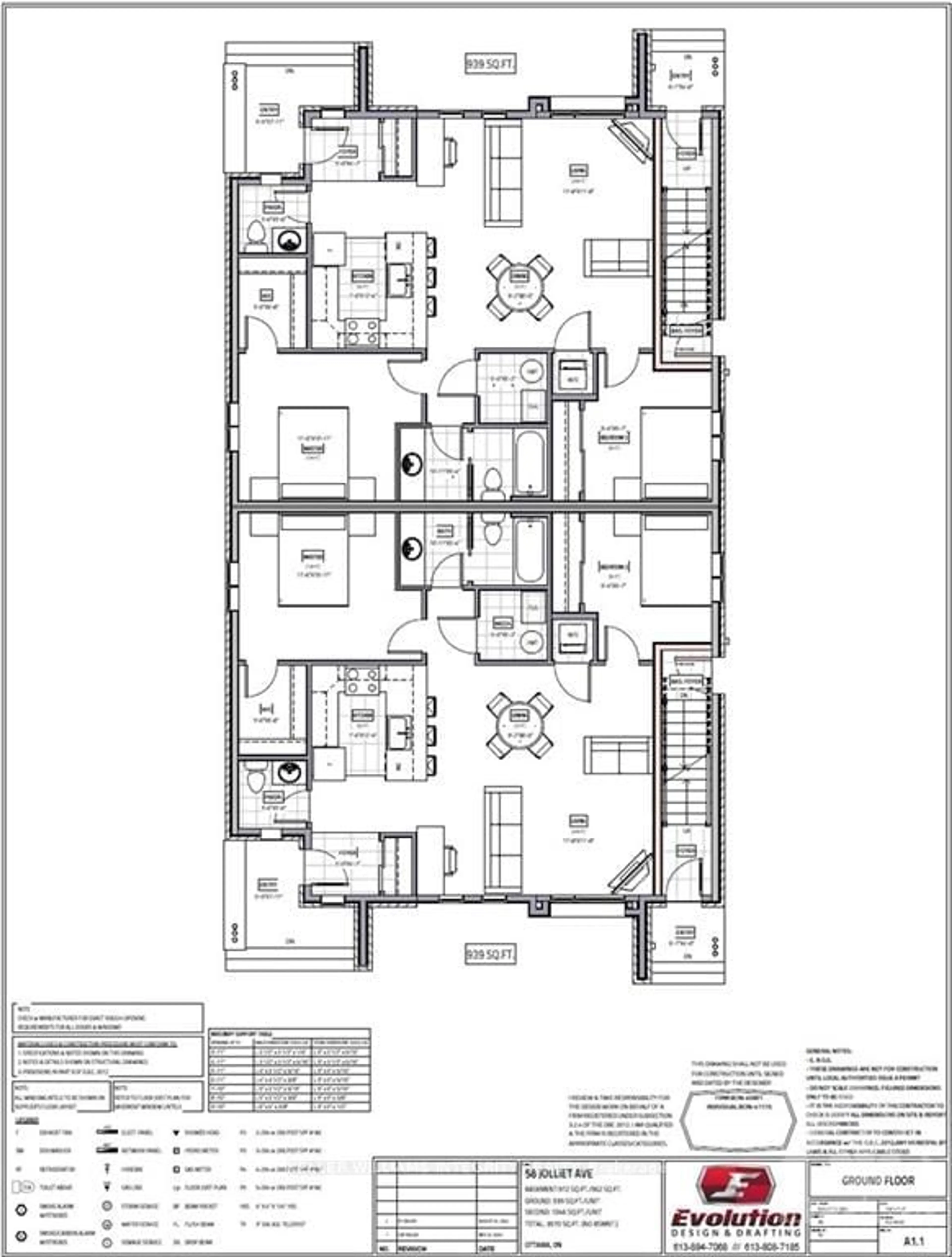 Floor plan for 58 JOLLIET Ave, Vanier and Kingsview Park Ontario K1L 5H2