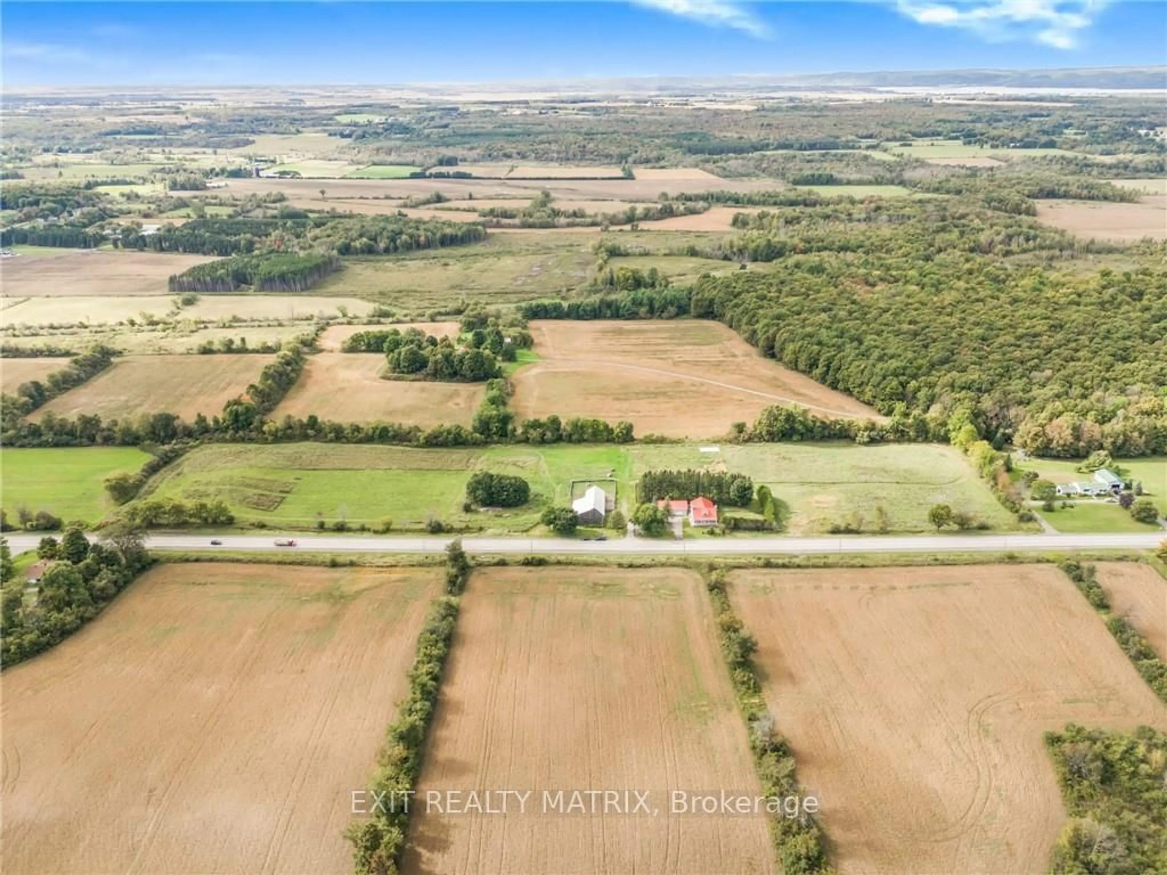 A pic from outside/outdoor area/front of a property/back of a property/a pic from drone, unknown for 3618 HIGHWAY 34 Rd, Champlain Ontario K0B 1R0