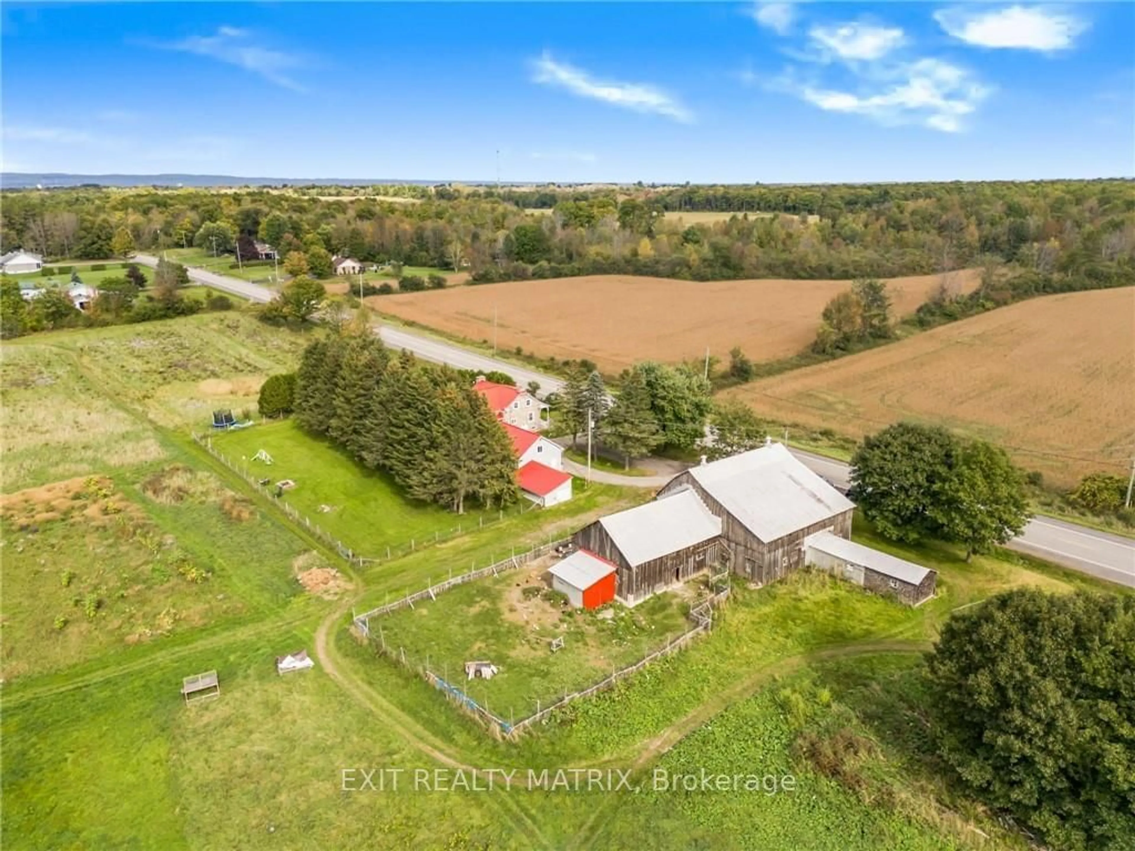 A pic from outside/outdoor area/front of a property/back of a property/a pic from drone, building for 3618 HIGHWAY 34 Rd, Champlain Ontario K0B 1R0