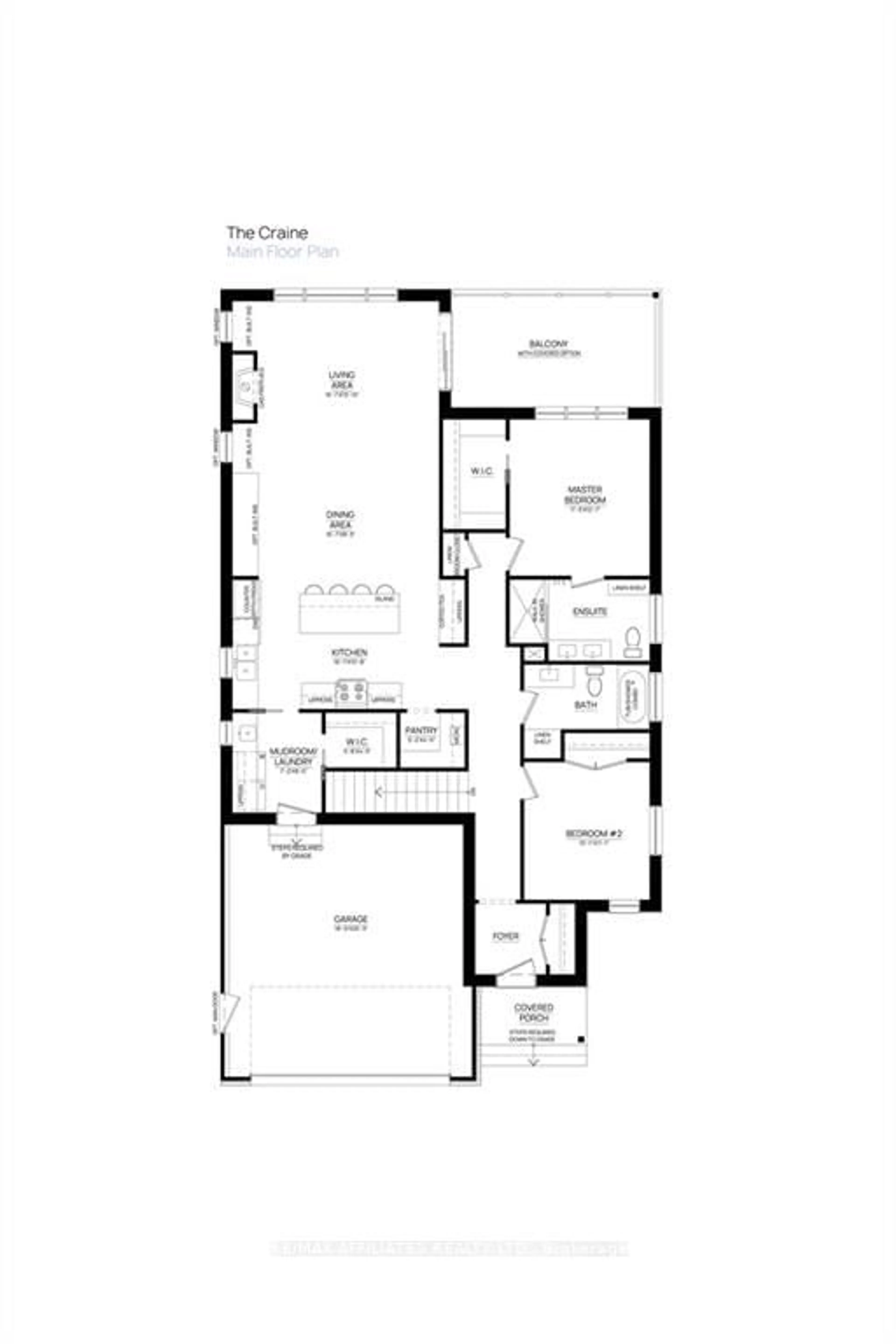 Floor plan for Lot 12 RABB Rd, Smiths Falls Ontario K7A 0L6