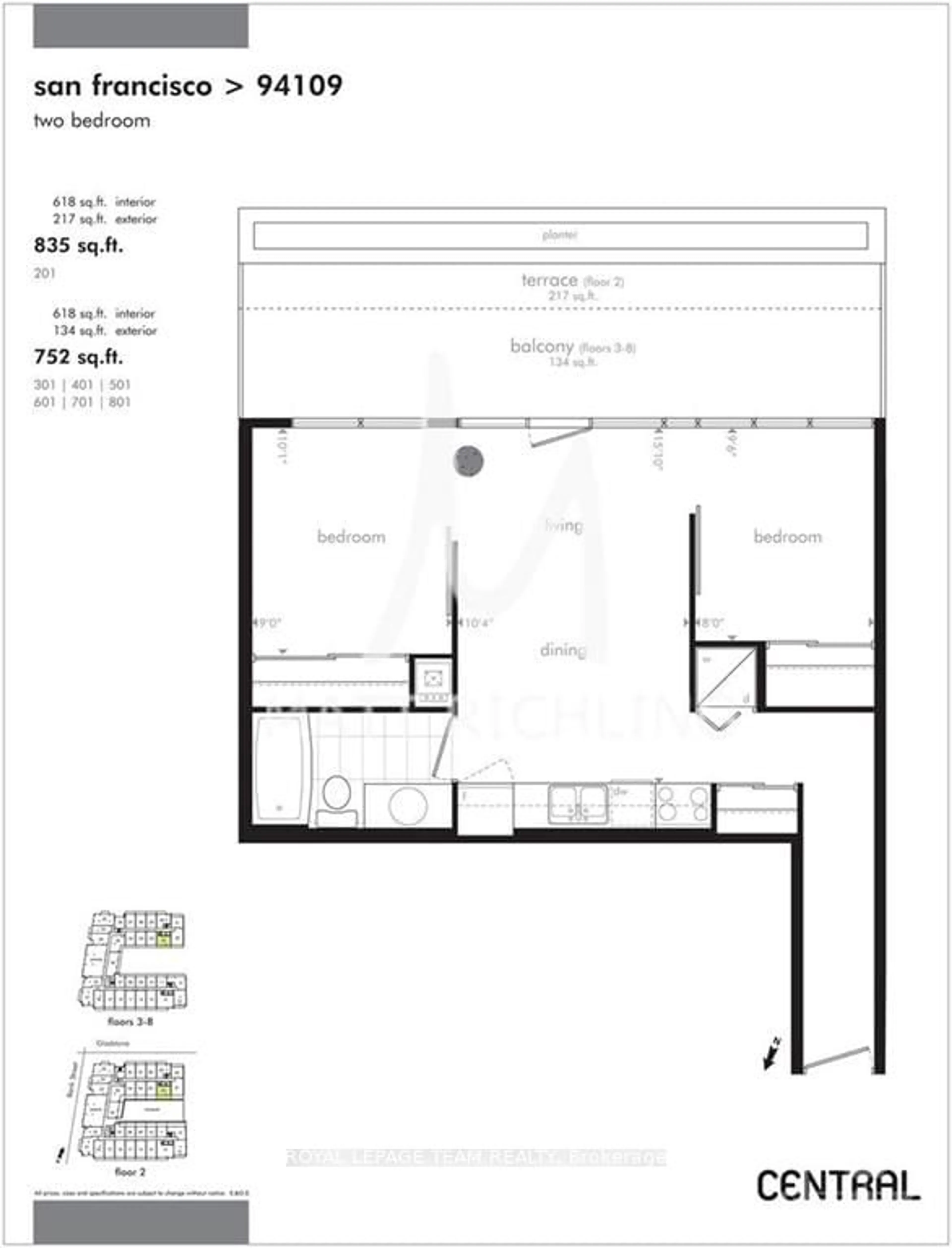 Floor plan for 354 GLADSTONE Ave #201, Ottawa Centre Ontario K2P 0R4