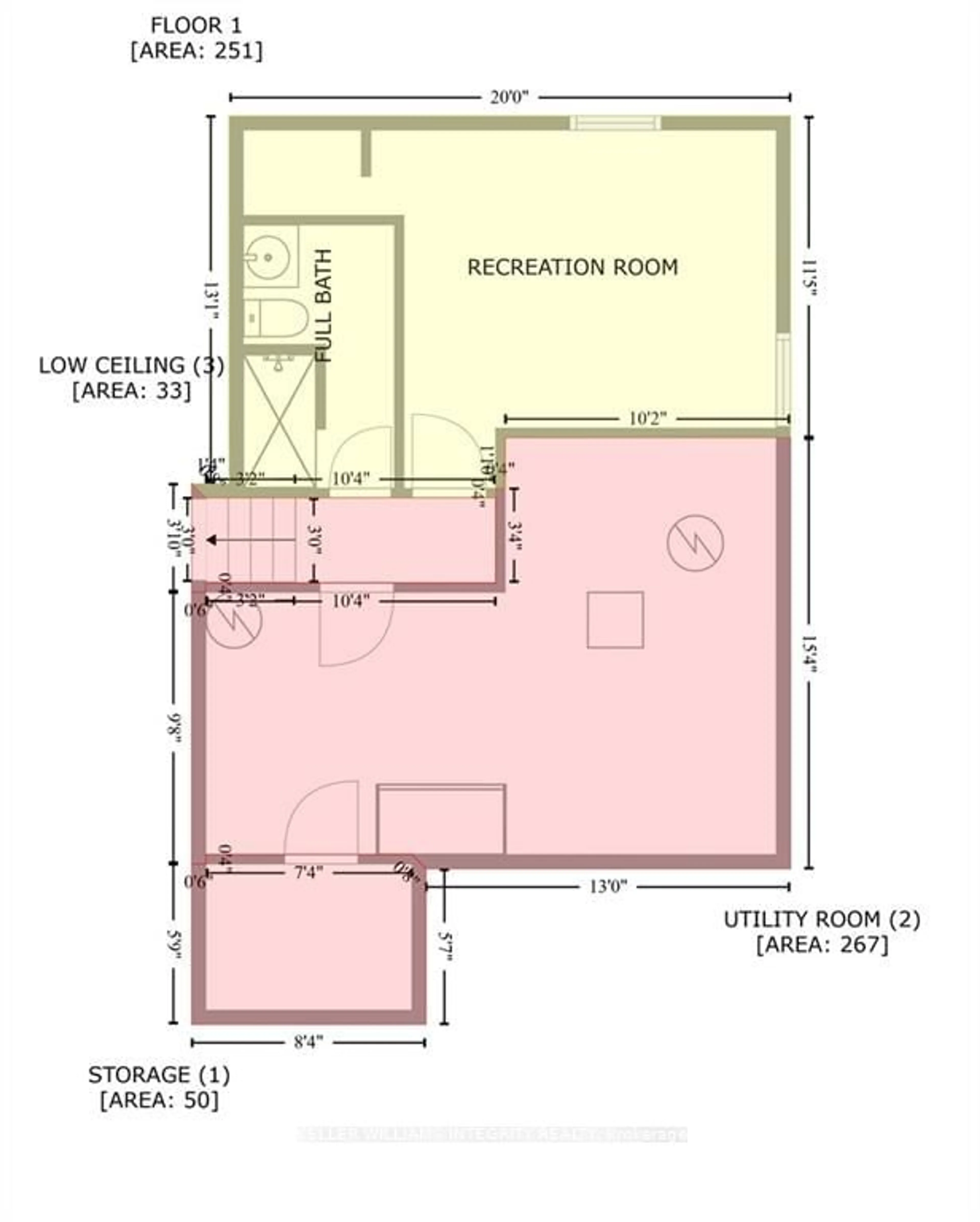 Floor plan for 611 MCCONNELL St, Cornwall Ontario K6H 4L9