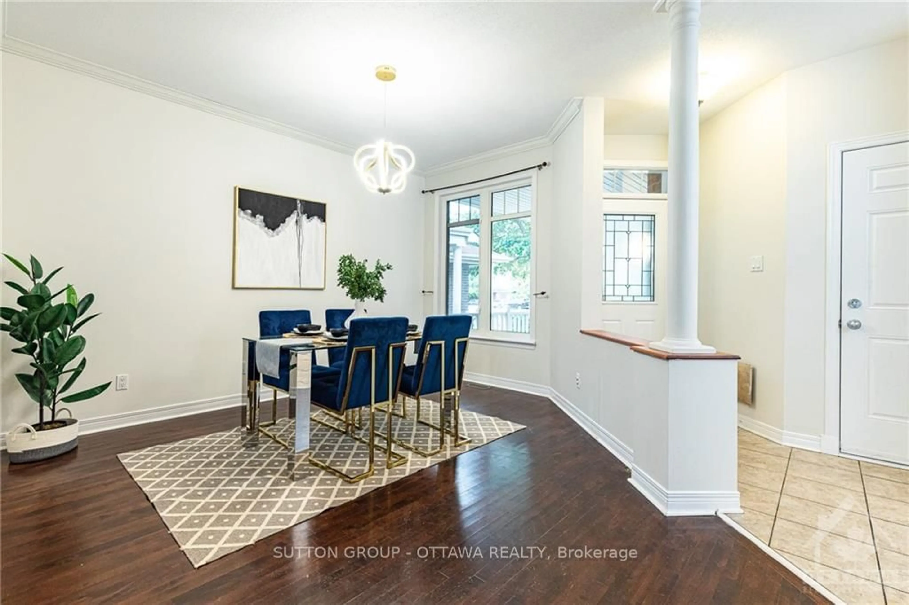 Dining room, wood floors, cottage for 4020 CANYON WALK Dr, Blossom Park - Airport and Area Ontario K1V 1X3